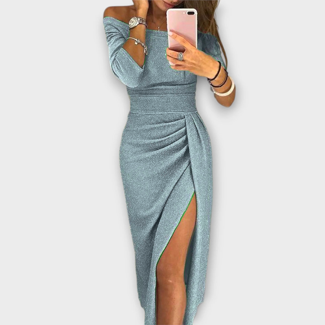 Lena - Elegante vestido off-shoulder