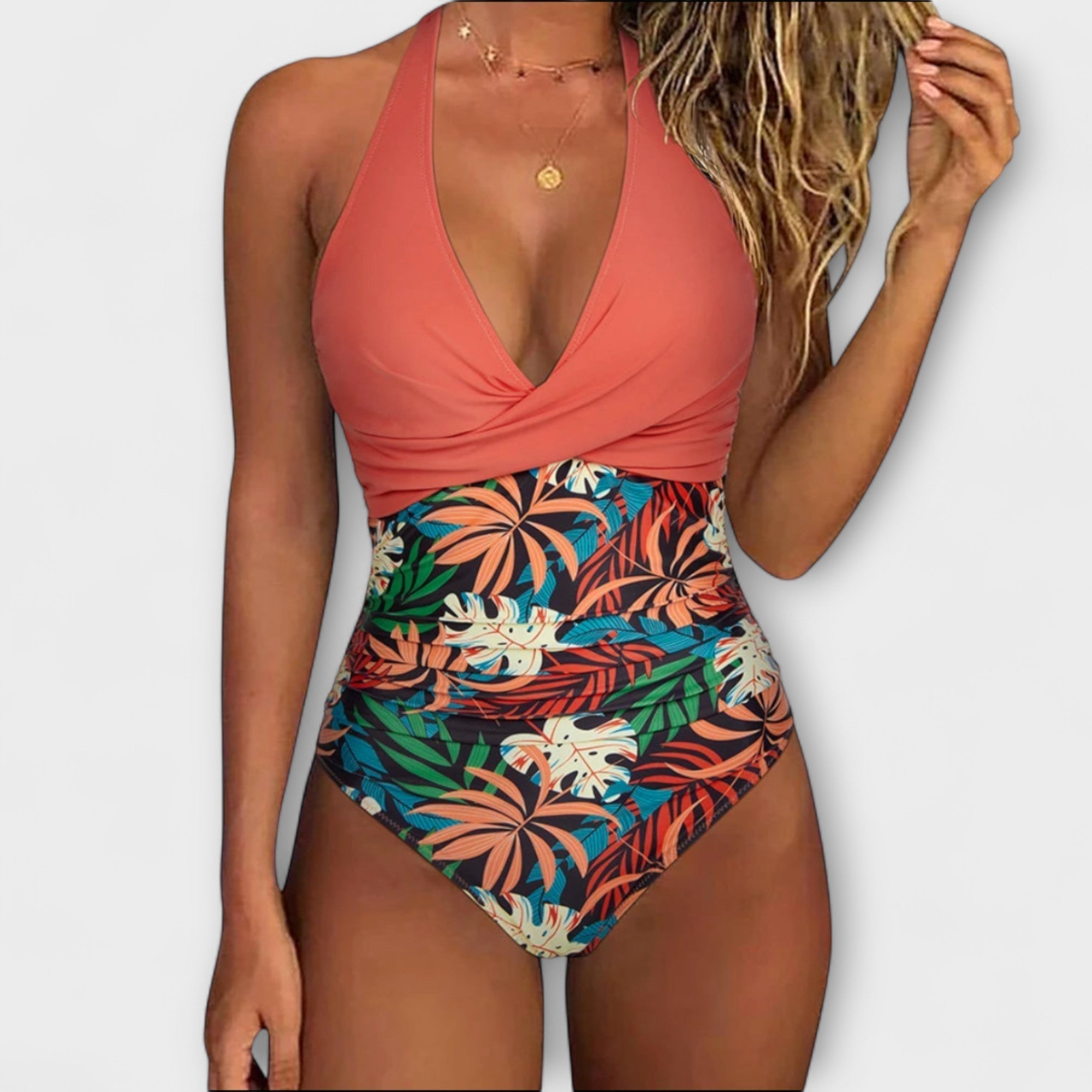 Florencia - Elegante traje de baño para mujeres con escote en V