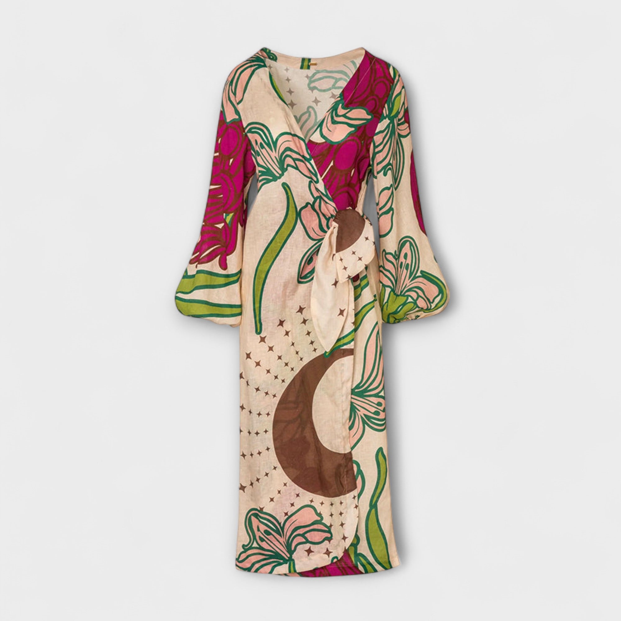 Tracey - Vestido Maxilargo con Cintura