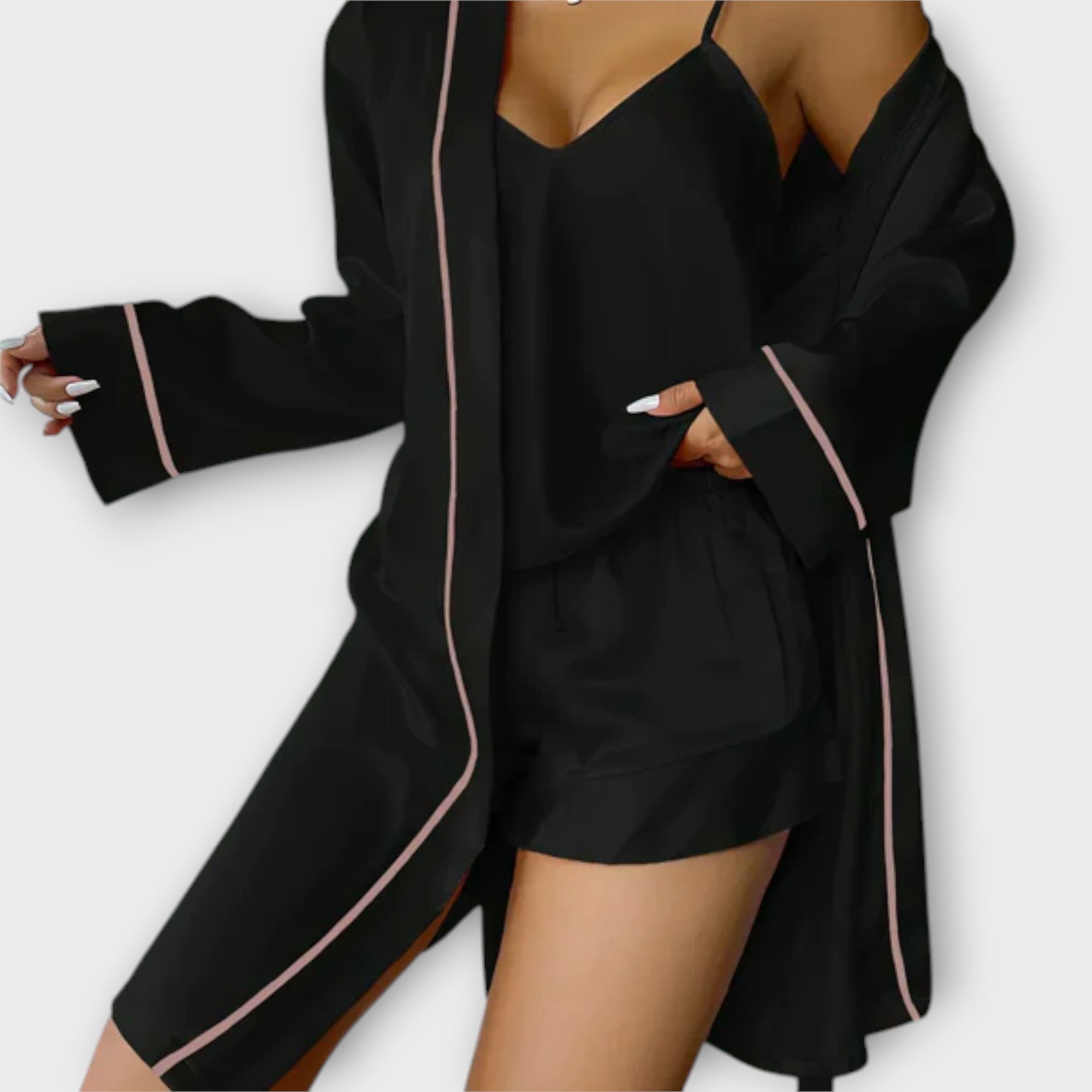 Félicité – Conjunto de pijama de 3 piezas cómodo