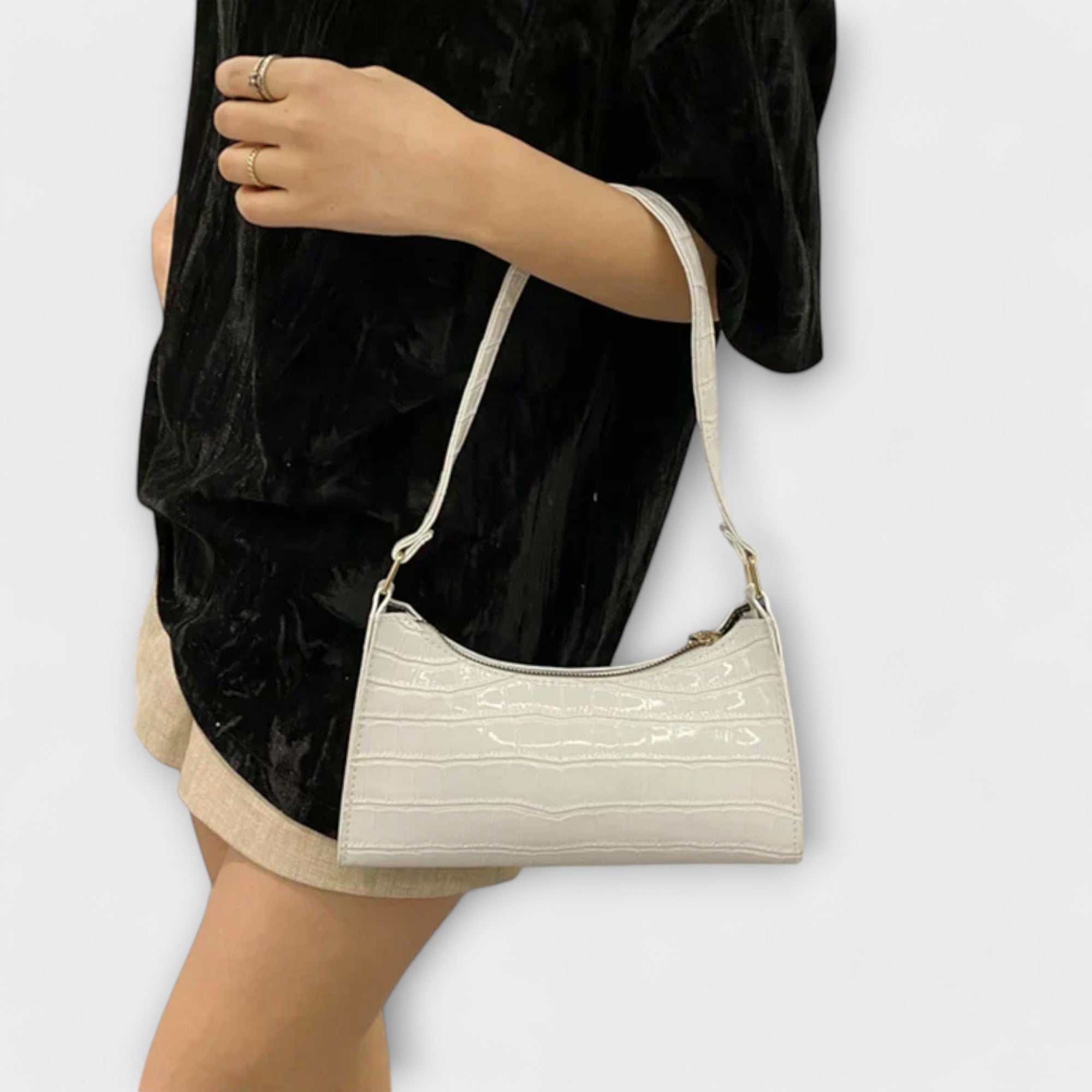 Bolsa de cuero brillante