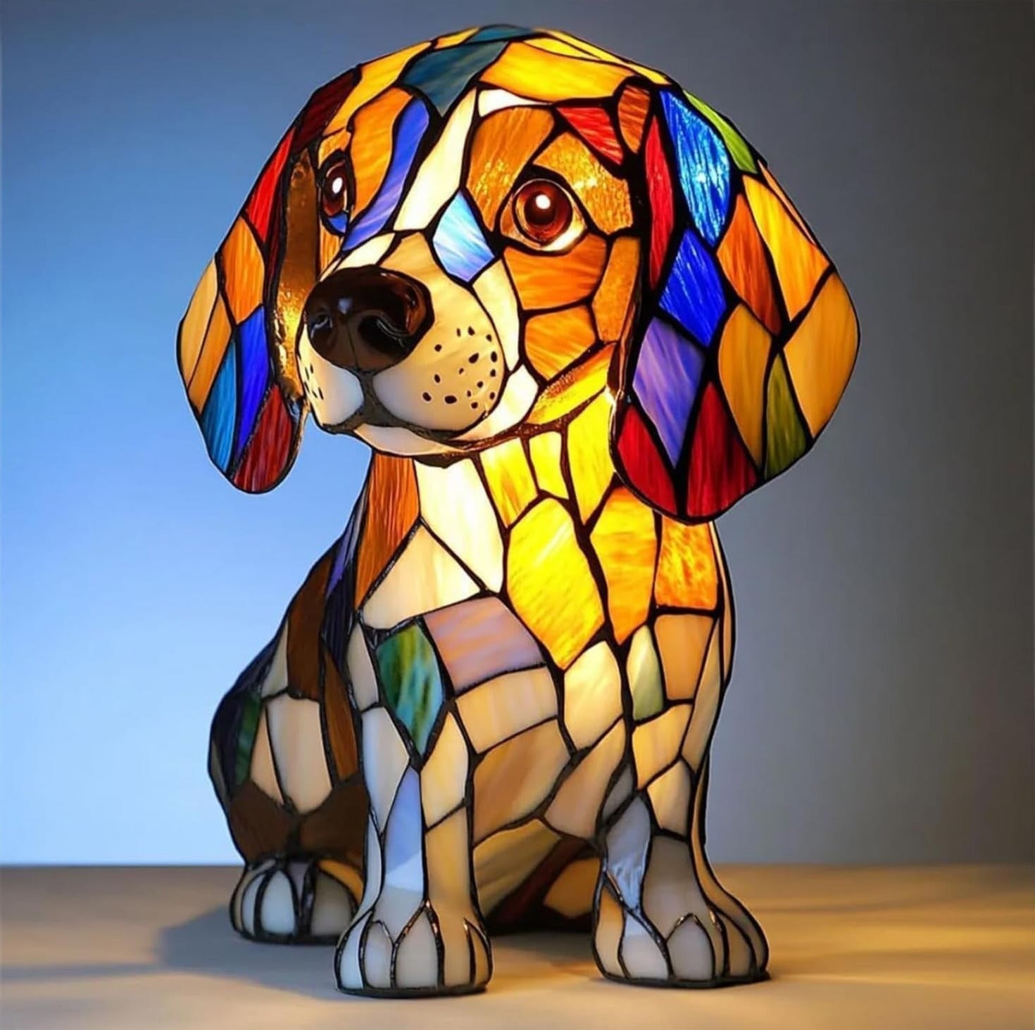 Pirouette – Lámpara mágica para perros de vidrio colorido