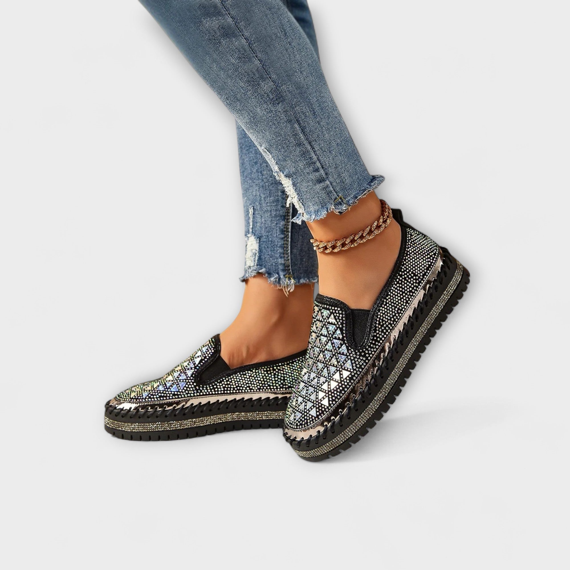 Vada – Zapatillas Embellecidas con Rhinestones