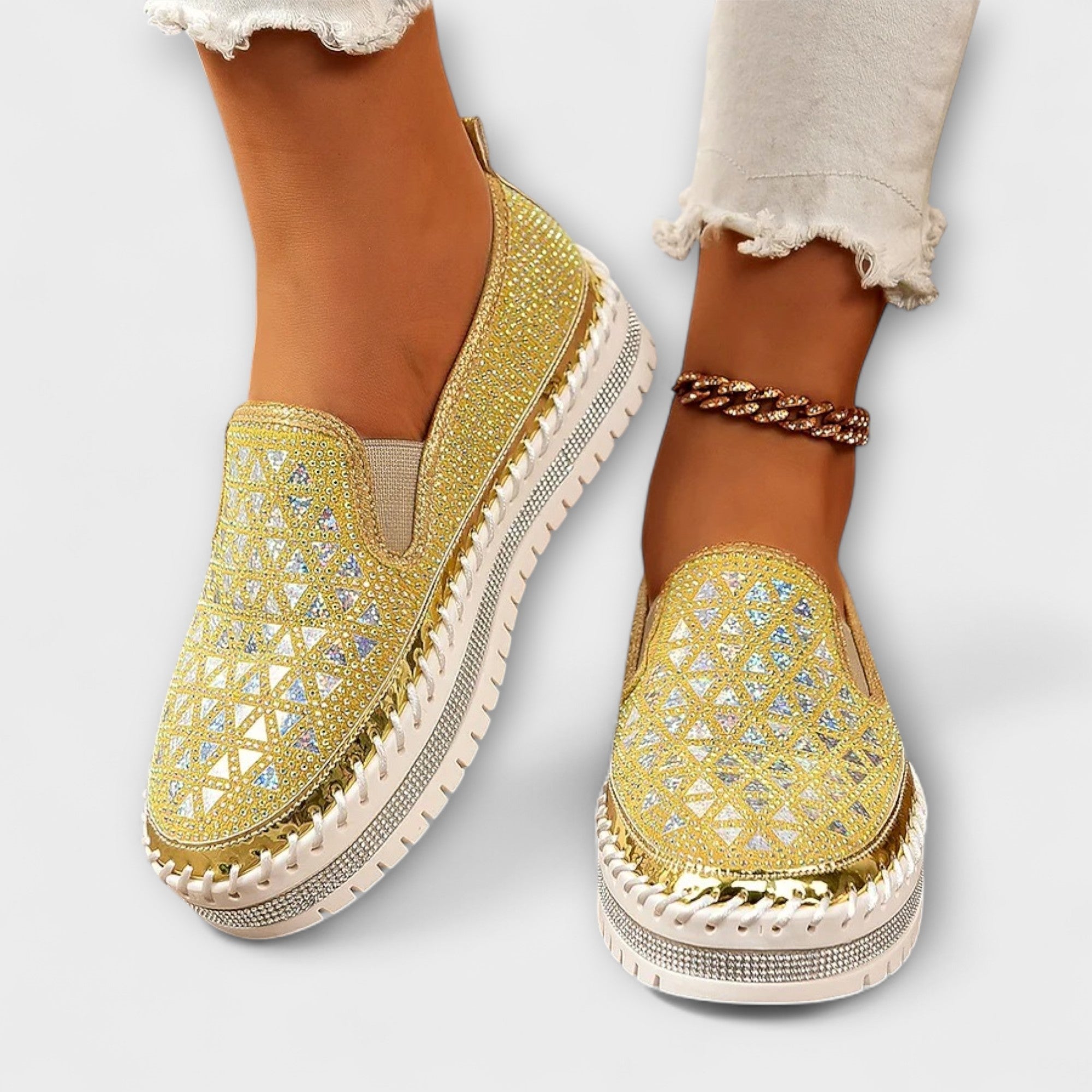 Vada – Zapatillas Embellecidas con Rhinestones