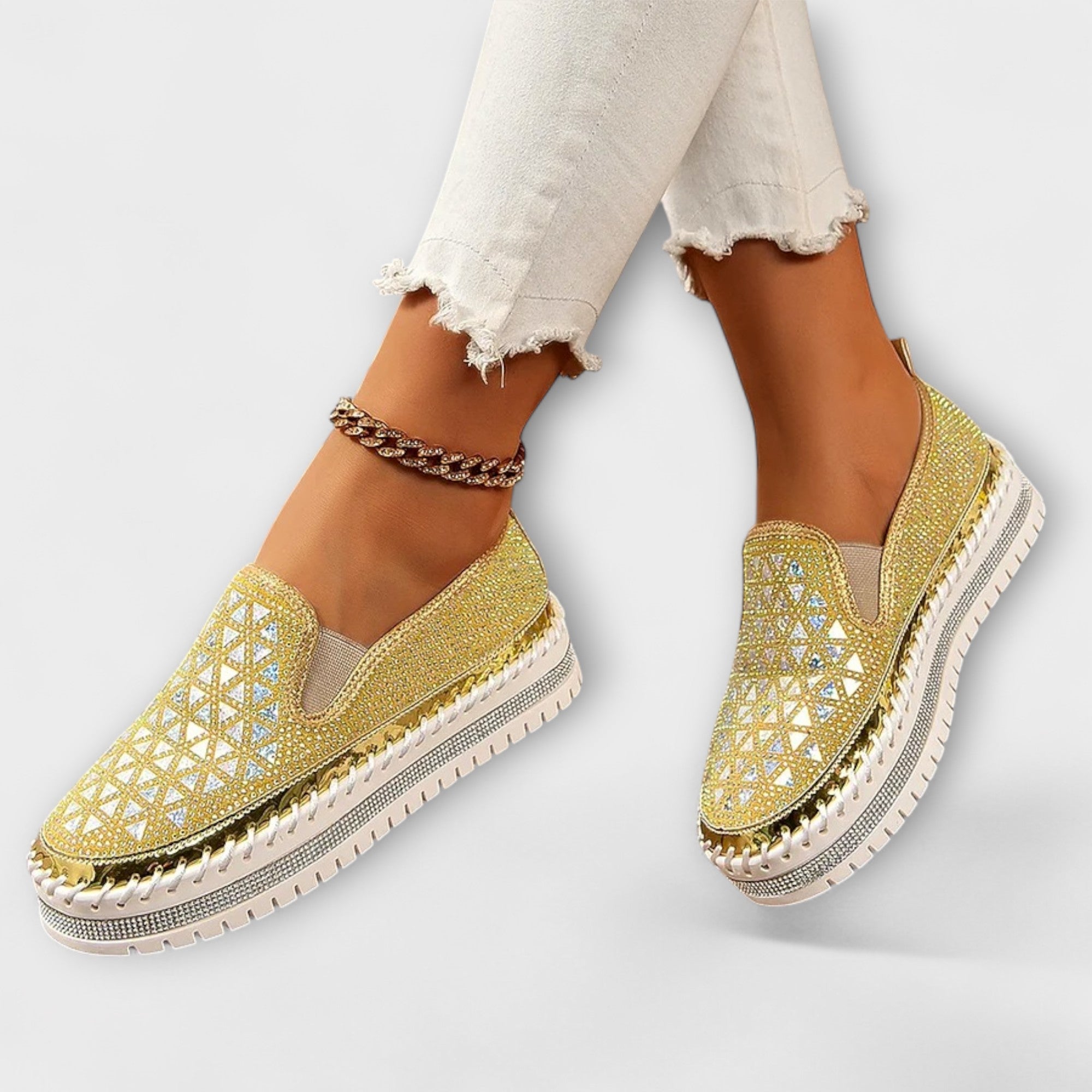 Vada – Zapatillas Embellecidas con Rhinestones