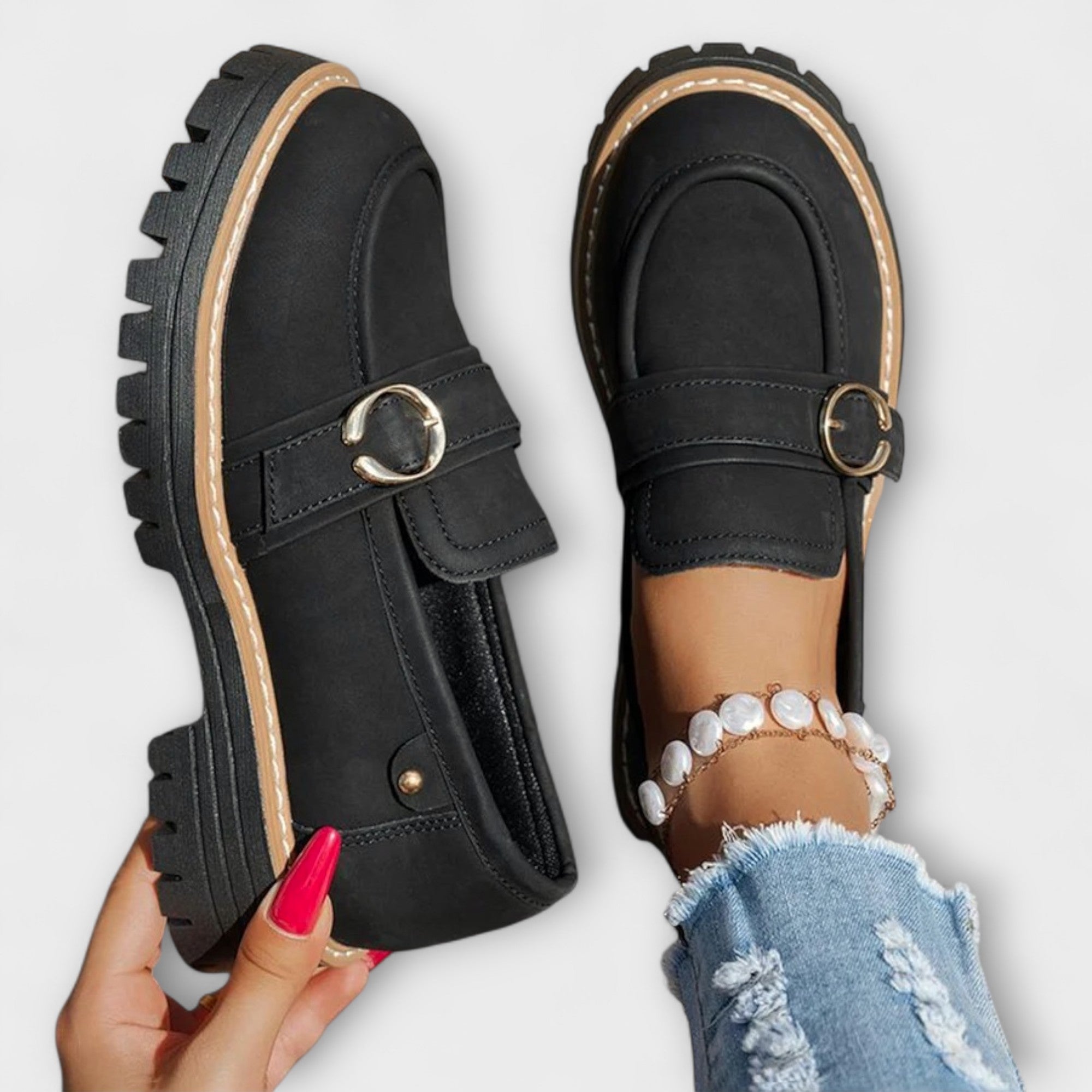 Poeta – Zapatillas Casual con Punta Redonda