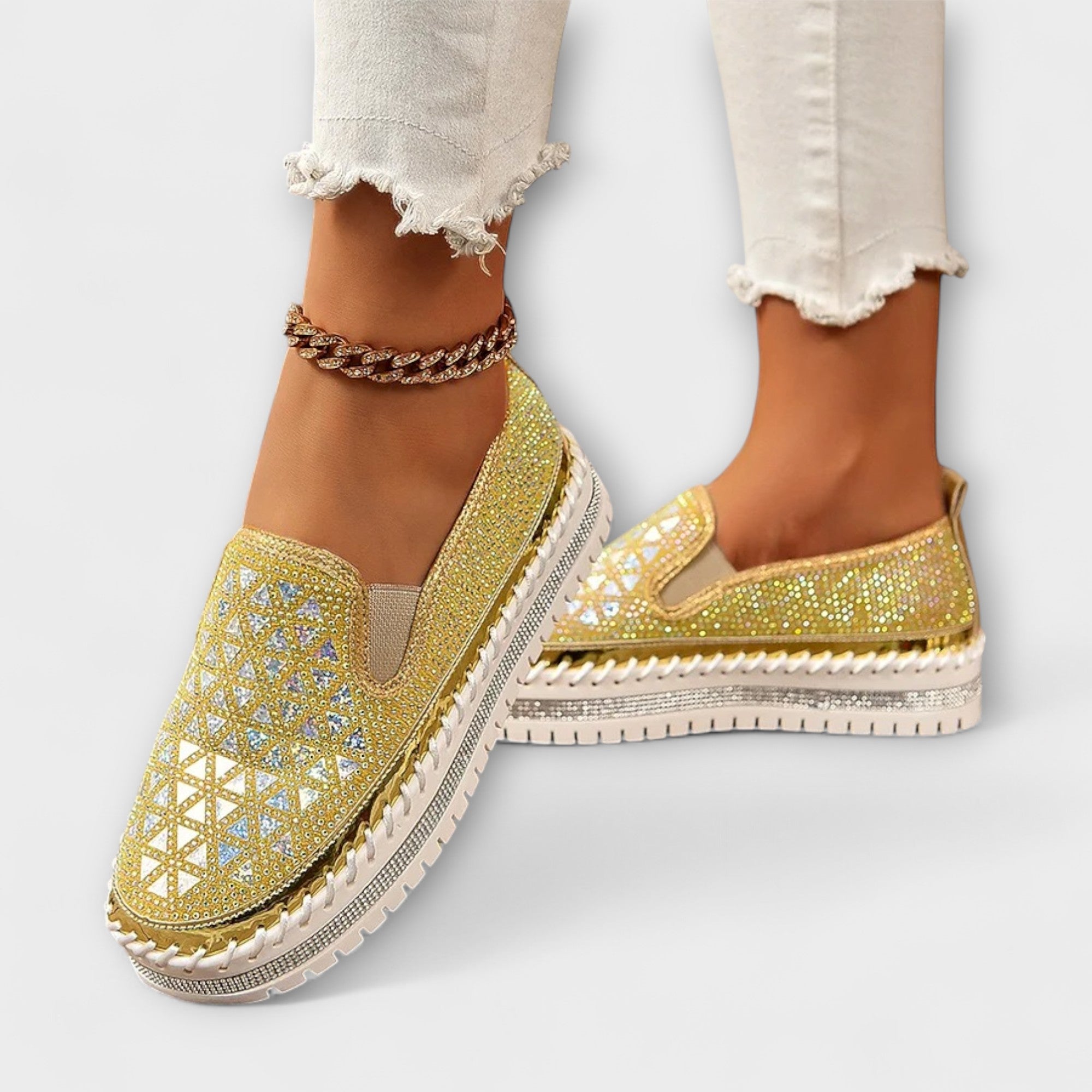 Vada – Zapatillas Embellecidas con Rhinestones