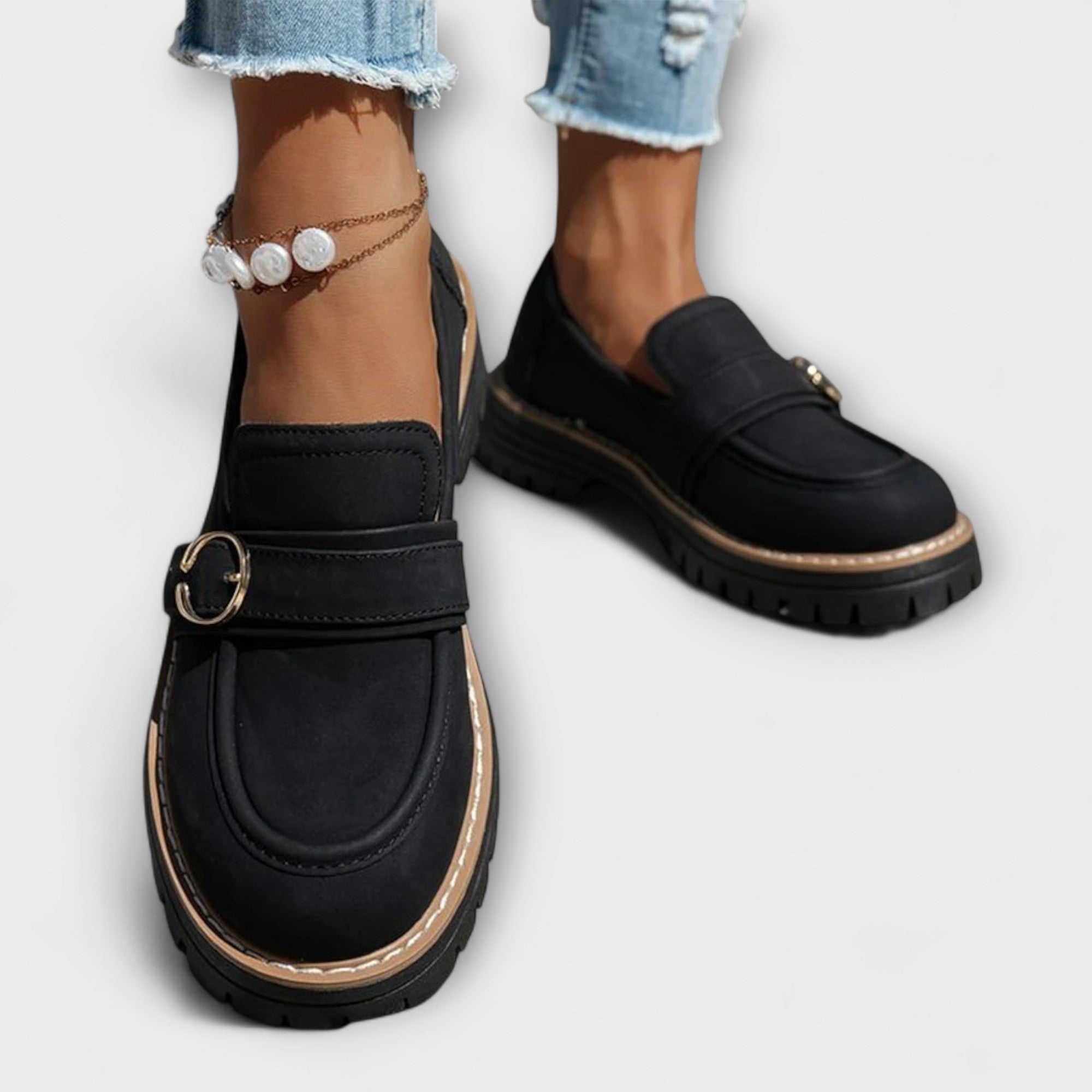 Poeta – Zapatillas Casual con Punta Redonda