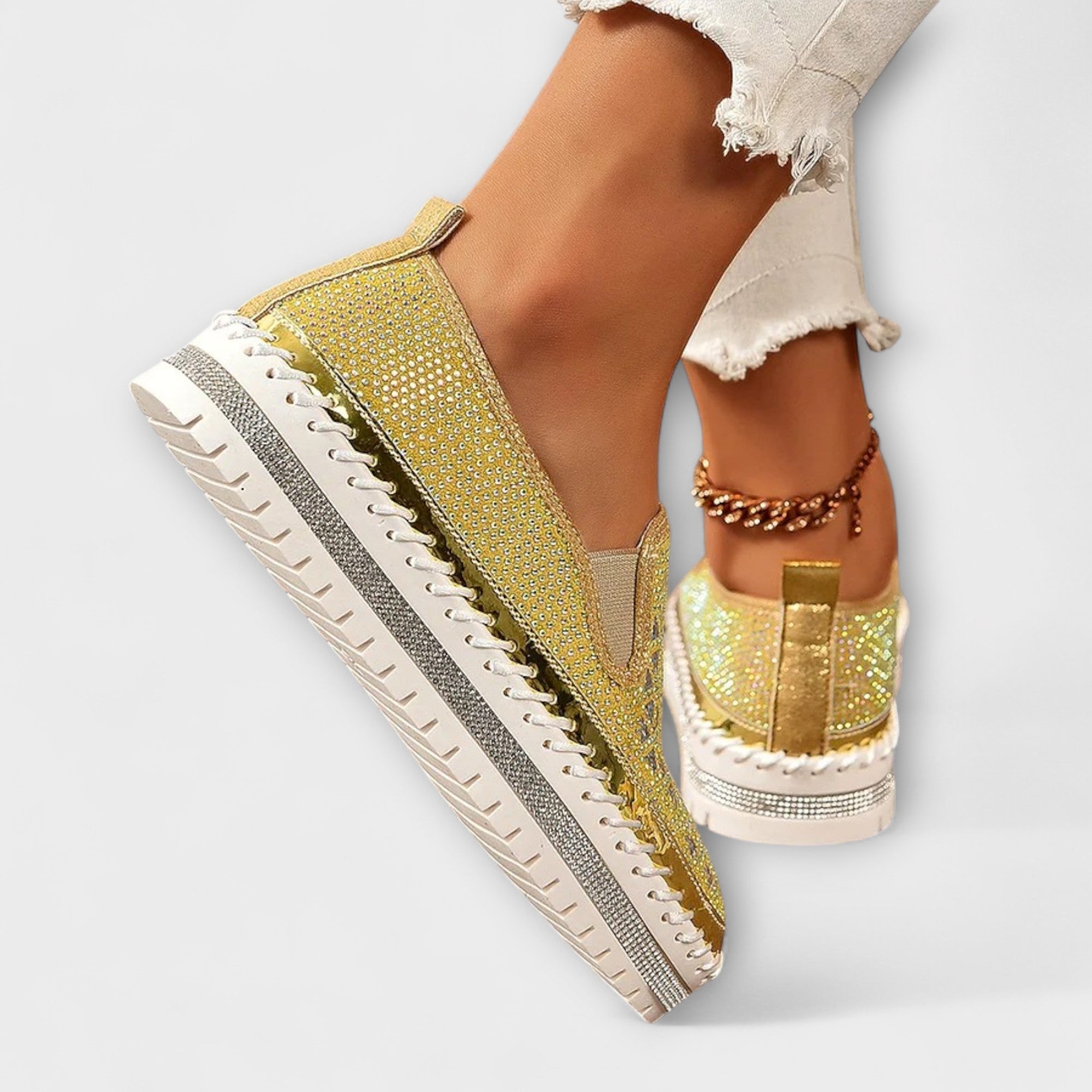 Vada – Zapatillas Embellecidas con Rhinestones