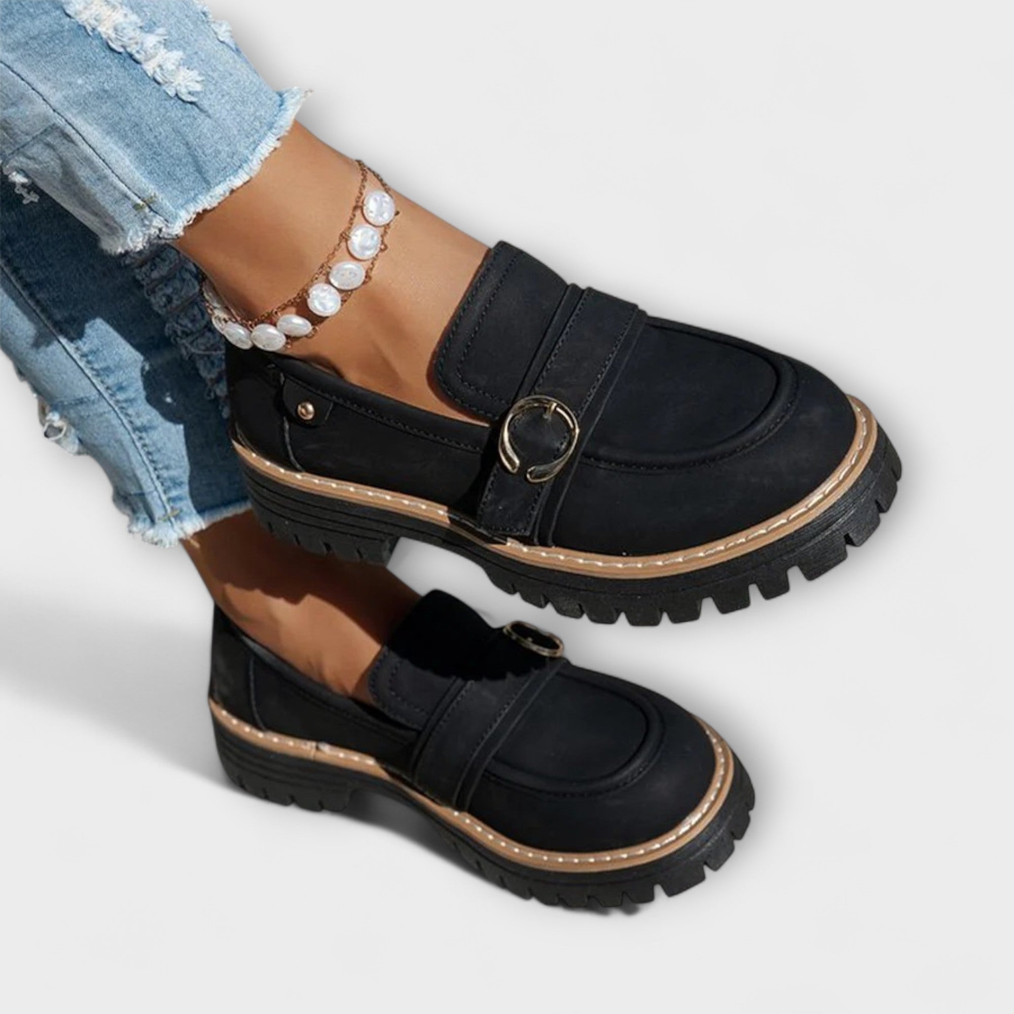 Poeta – Zapatillas Casual con Punta Redonda