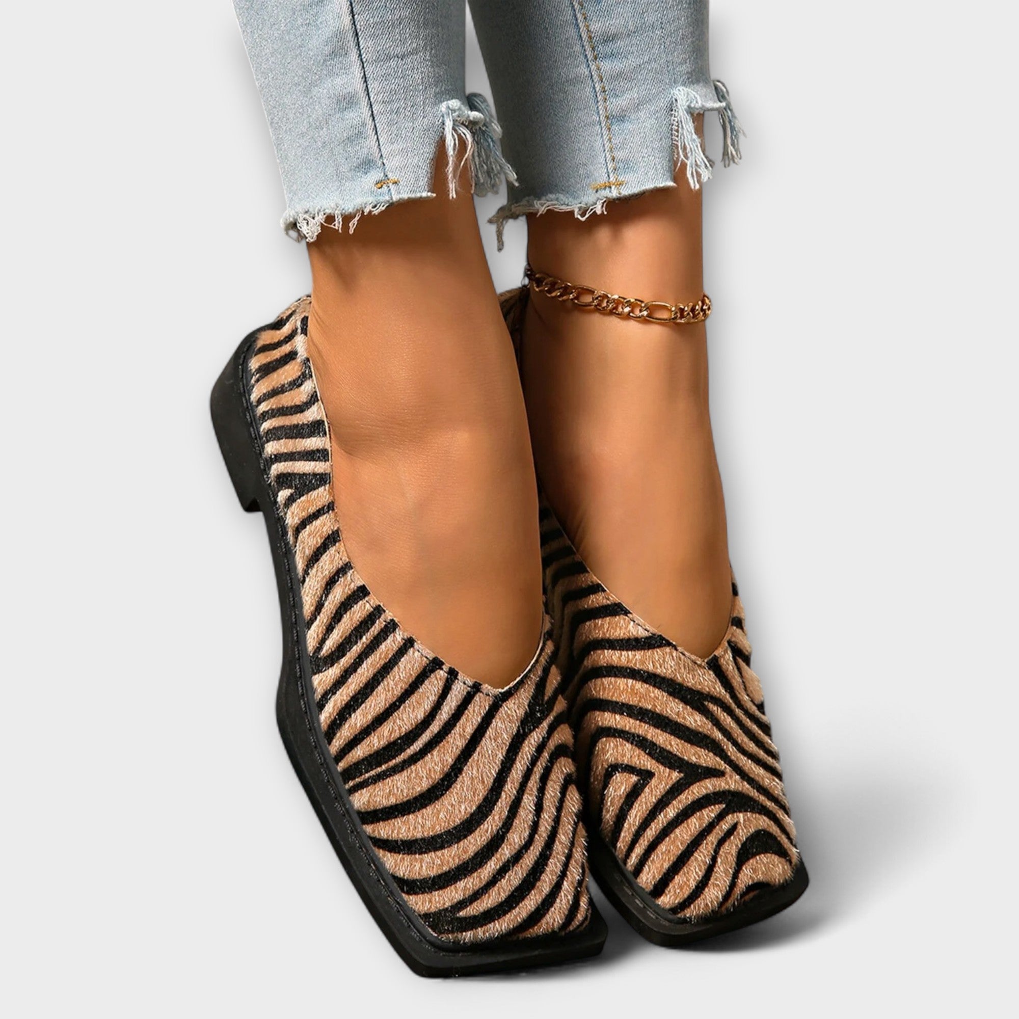 Ulani – Zapatos Casual con Estampado de Cebra