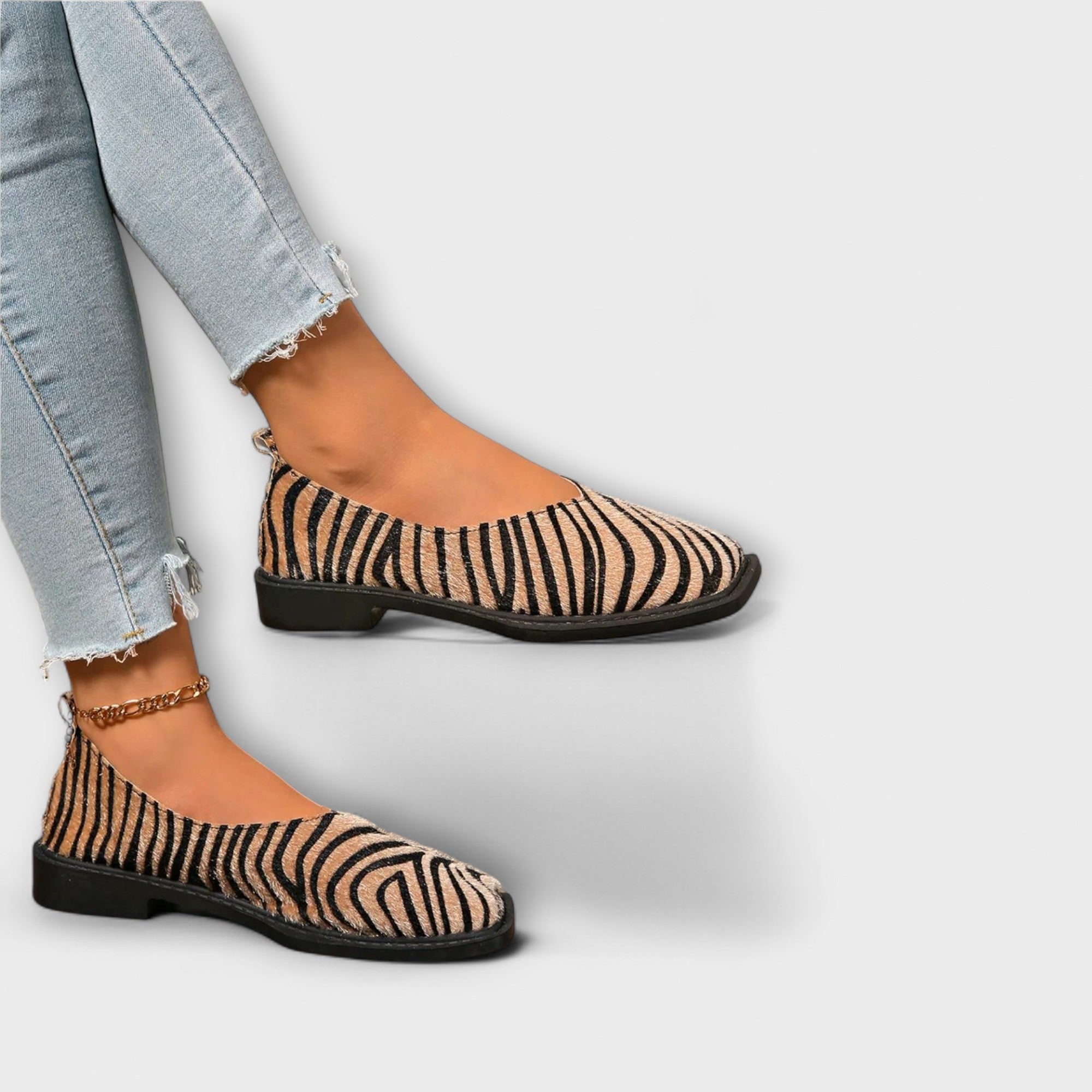 Ulani – Zapatos Casual con Estampado de Cebra