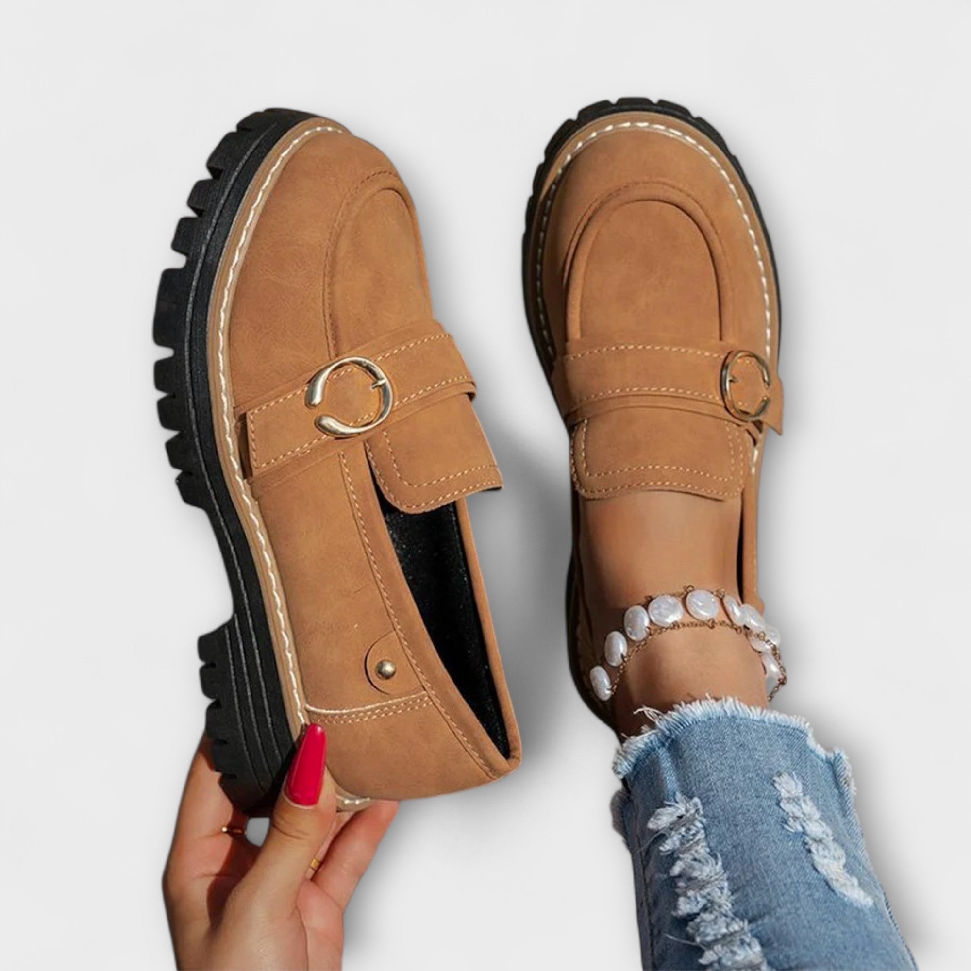 Poeta – Zapatillas Casual con Punta Redonda