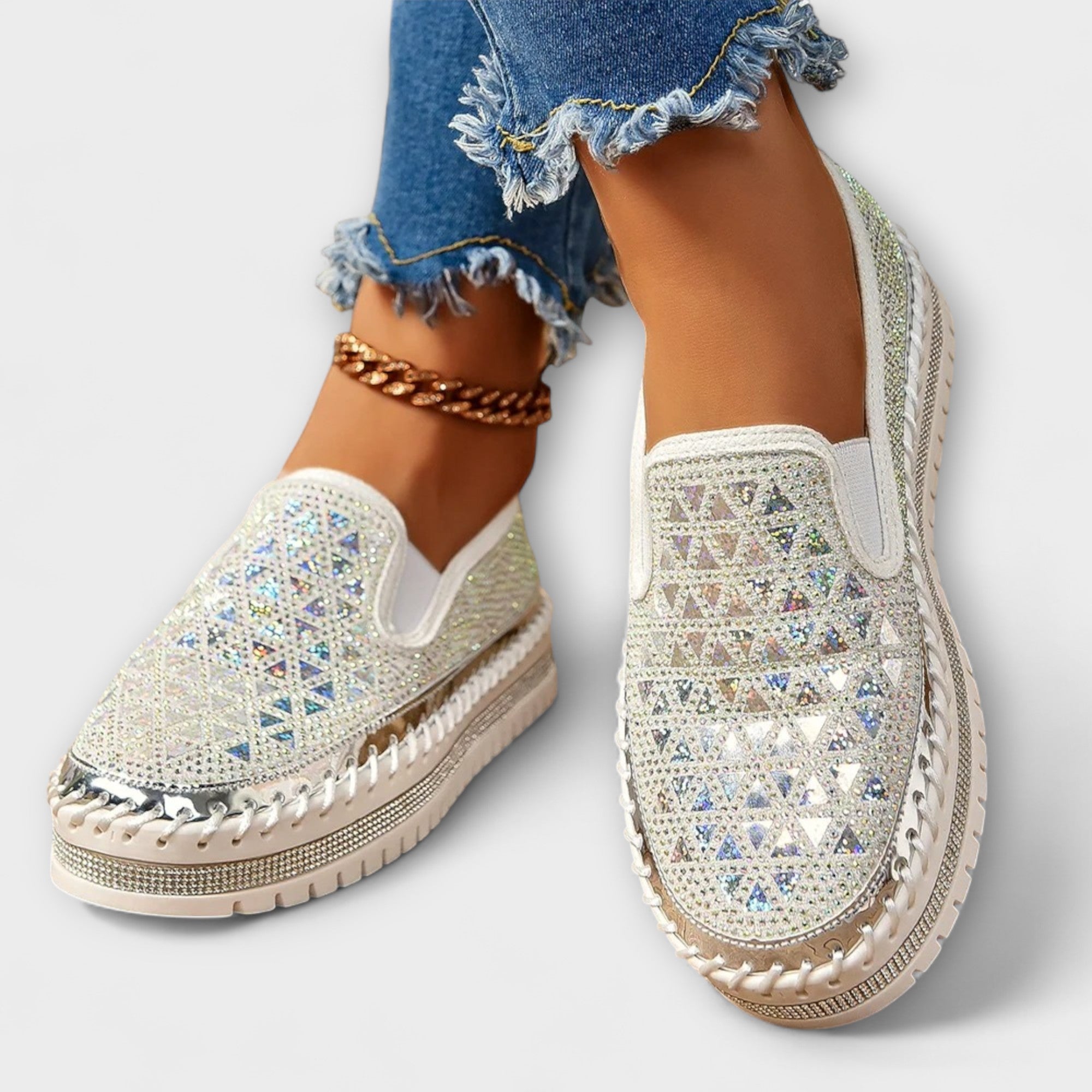 Vada – Zapatillas Embellecidas con Rhinestones