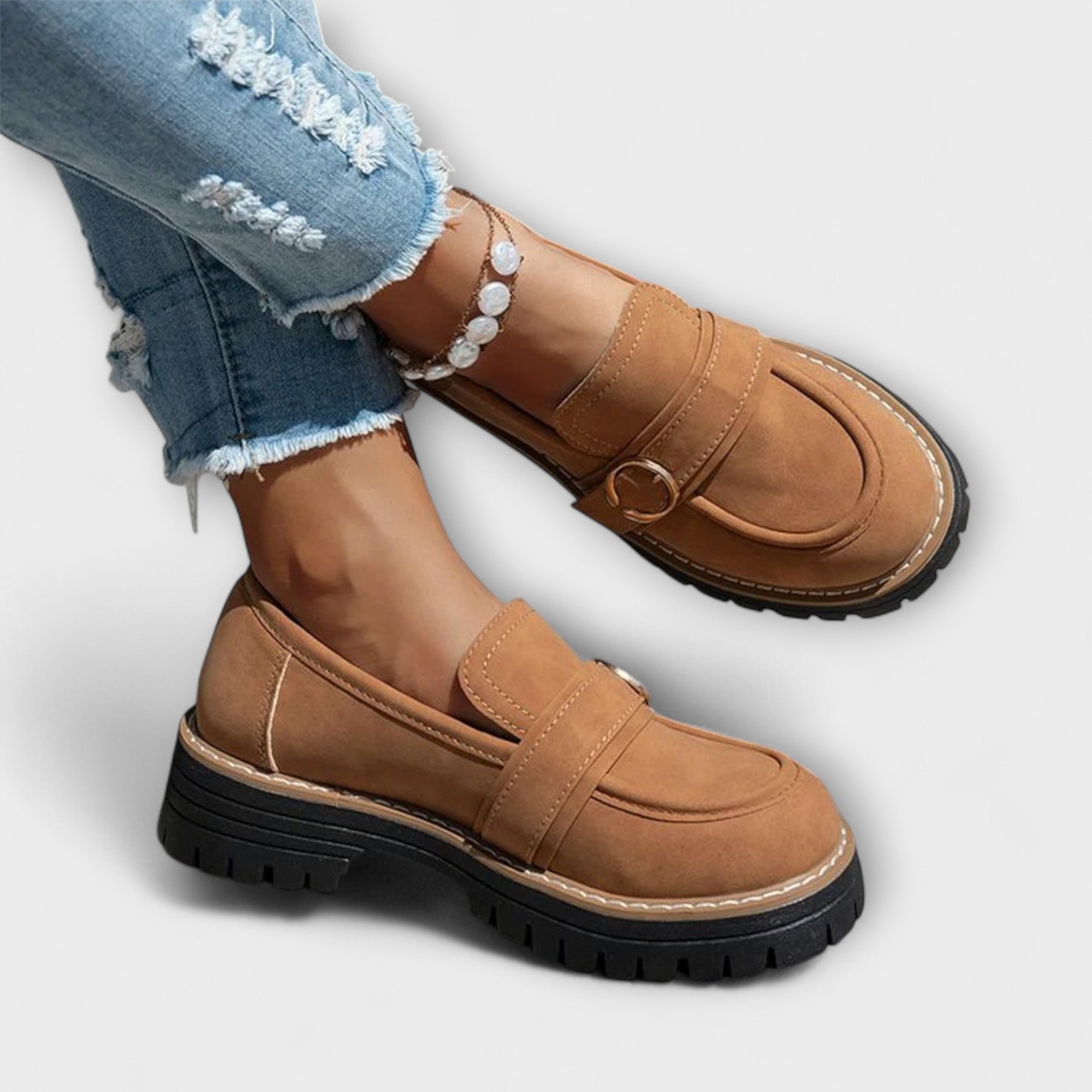 Poeta – Zapatillas Casual con Punta Redonda