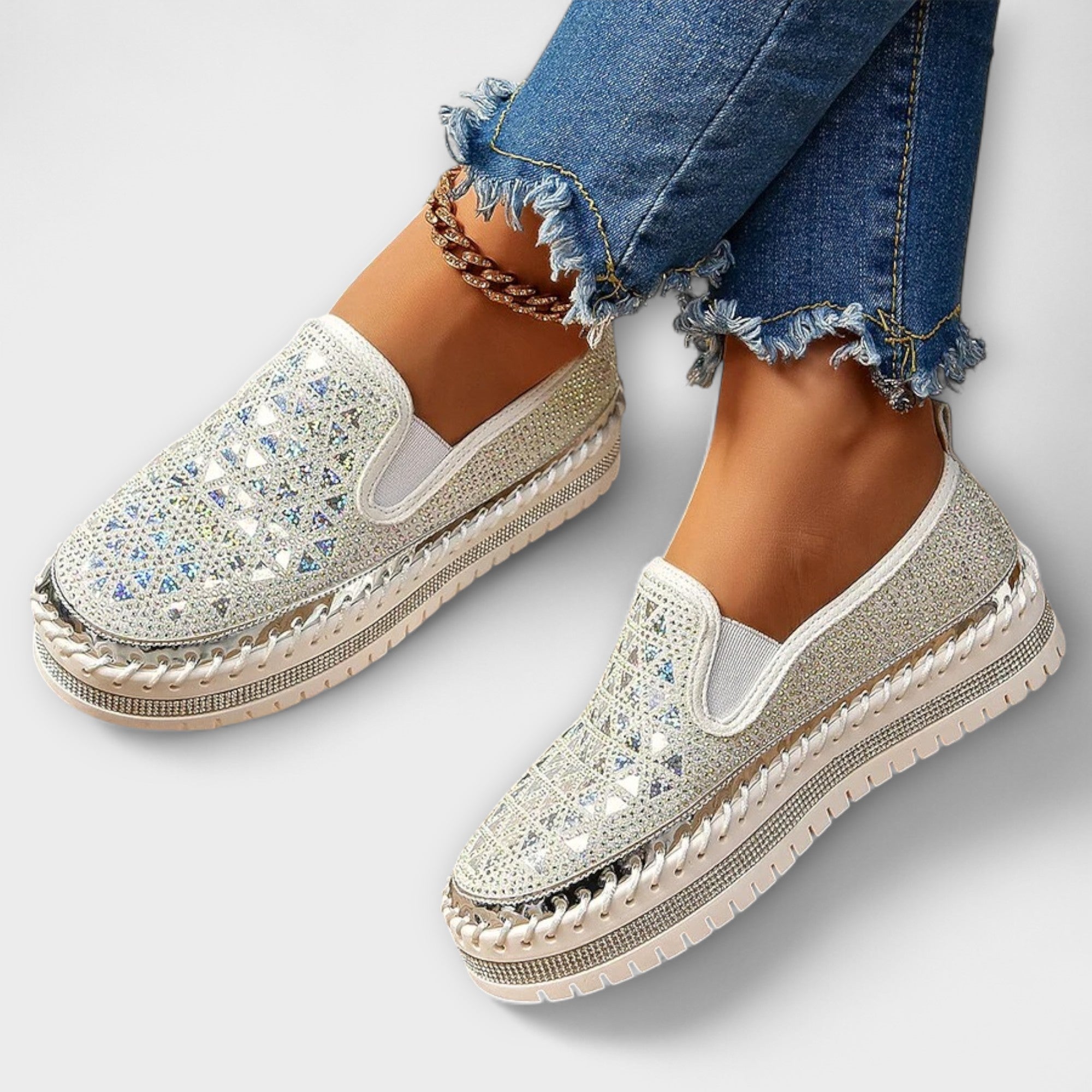Vada – Zapatillas Embellecidas con Rhinestones