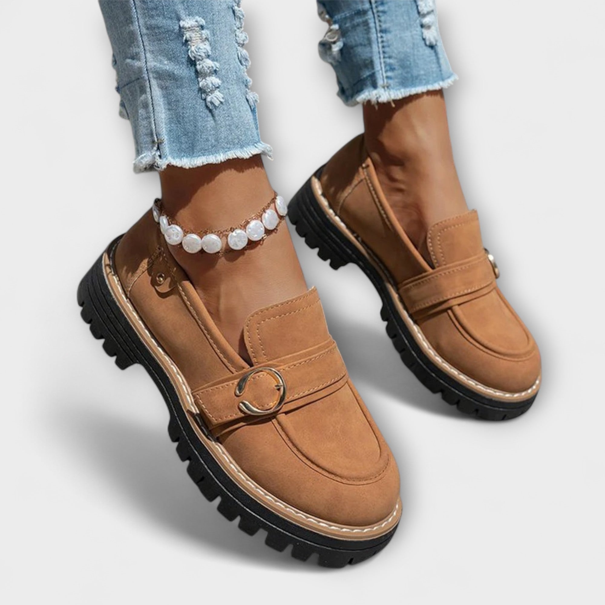 Poeta – Zapatillas Casual con Punta Redonda