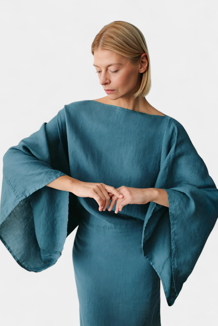 Kamilia - Vestido Kimono con Cinturón