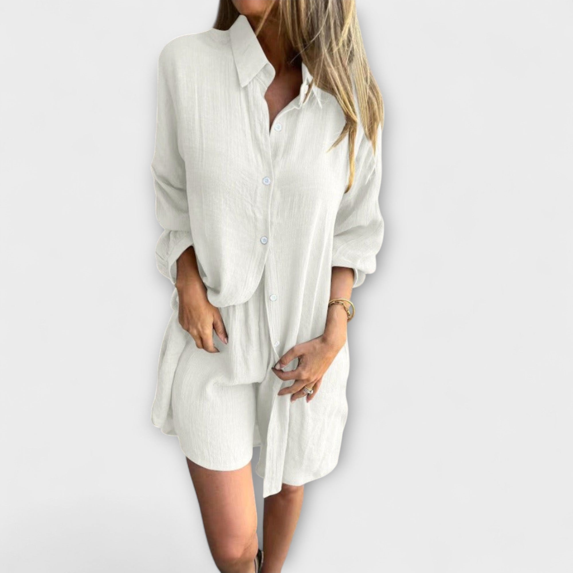 Miravo - Conjunto de blusa y pantalones cortos