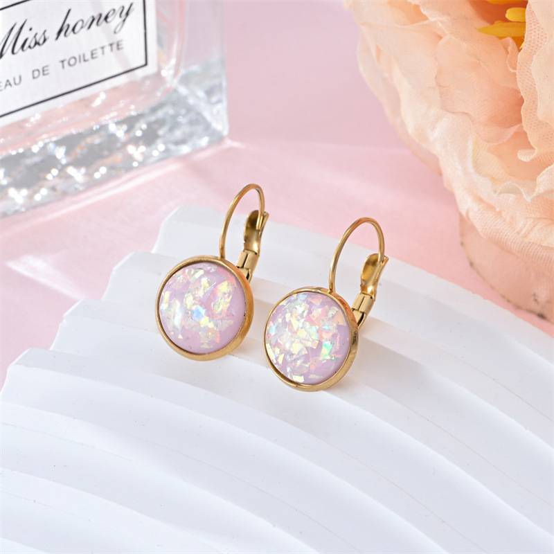 Pendientes Retro Opalstein Dorados