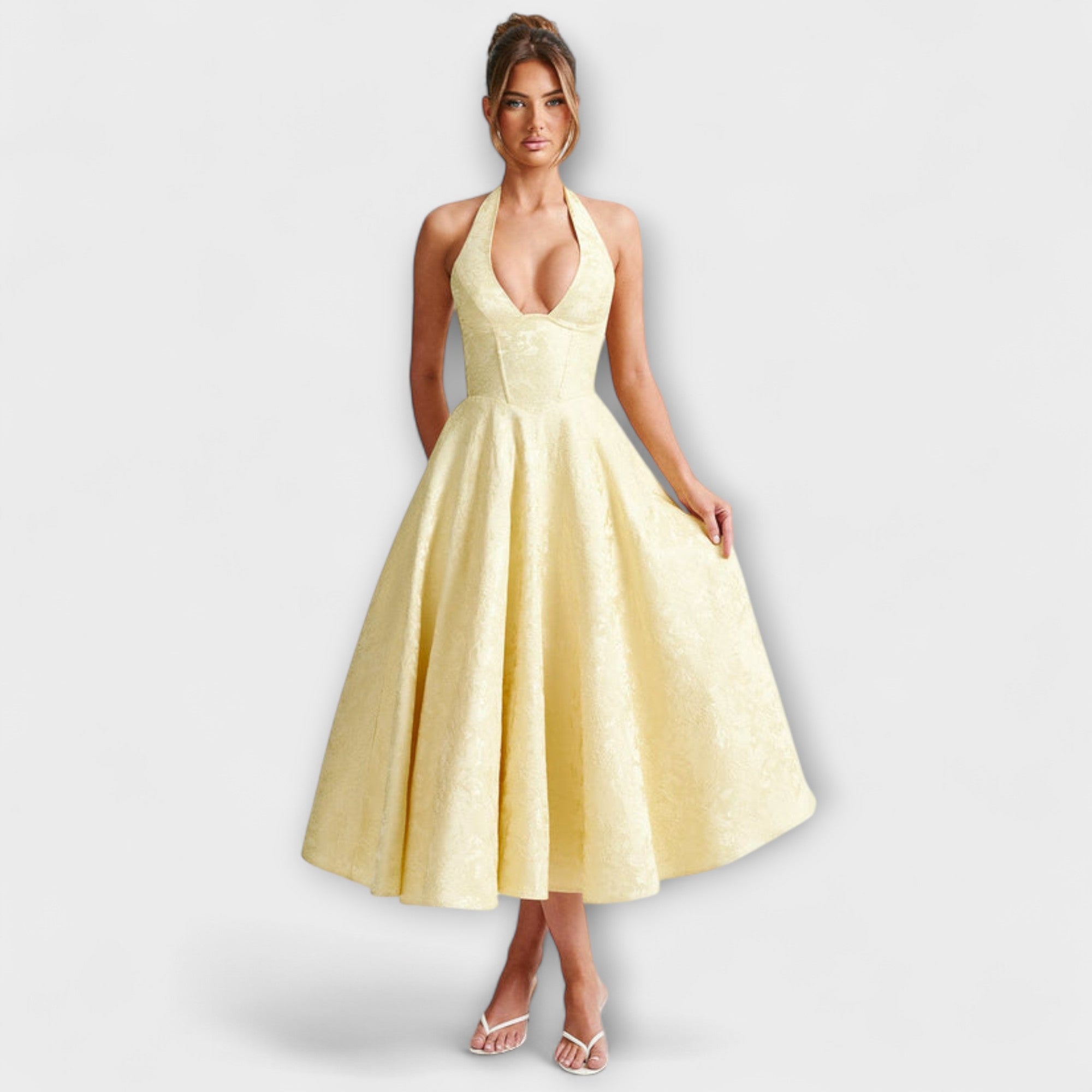 Catalina - Vestido Midi Romántico