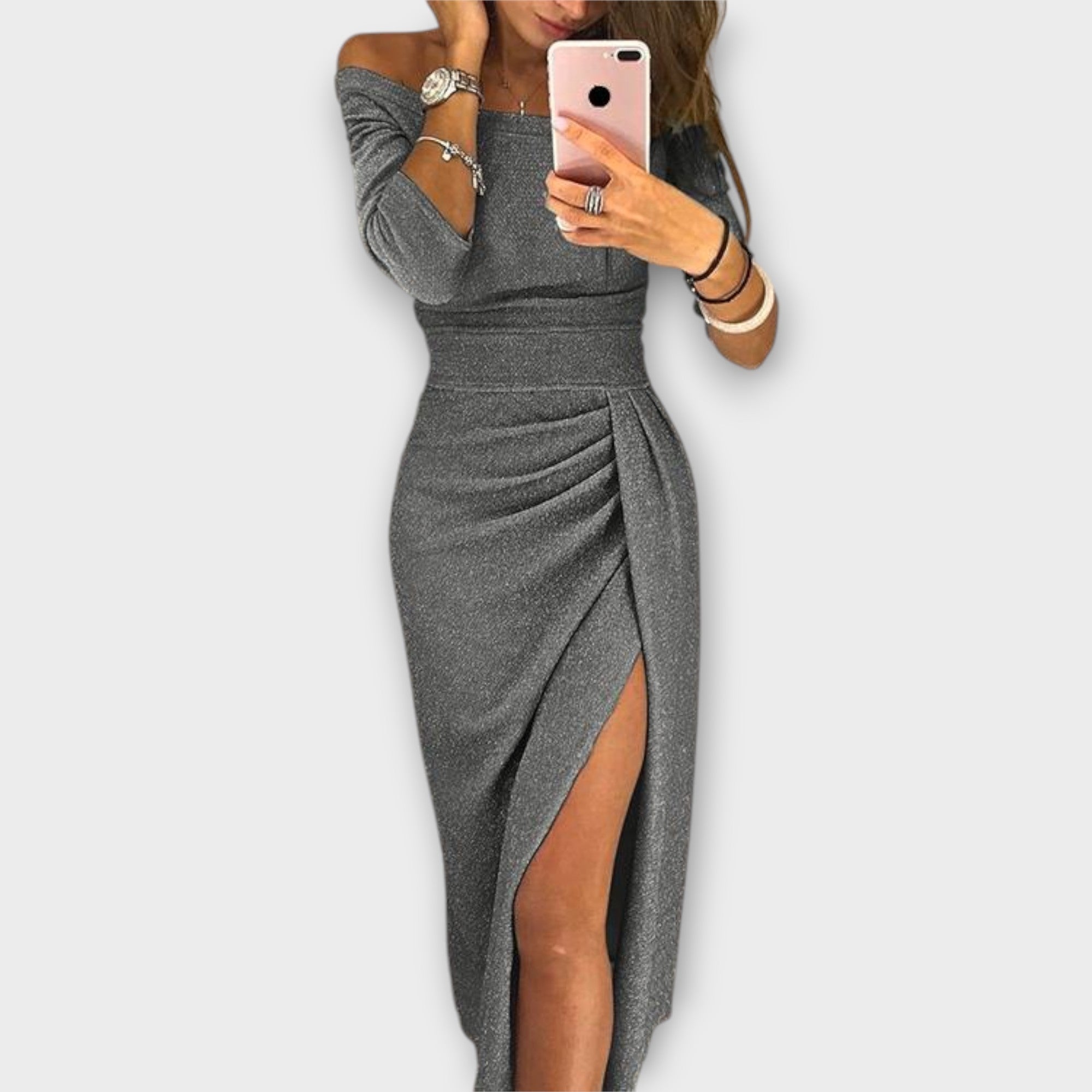 Lena - Elegante vestido off-shoulder