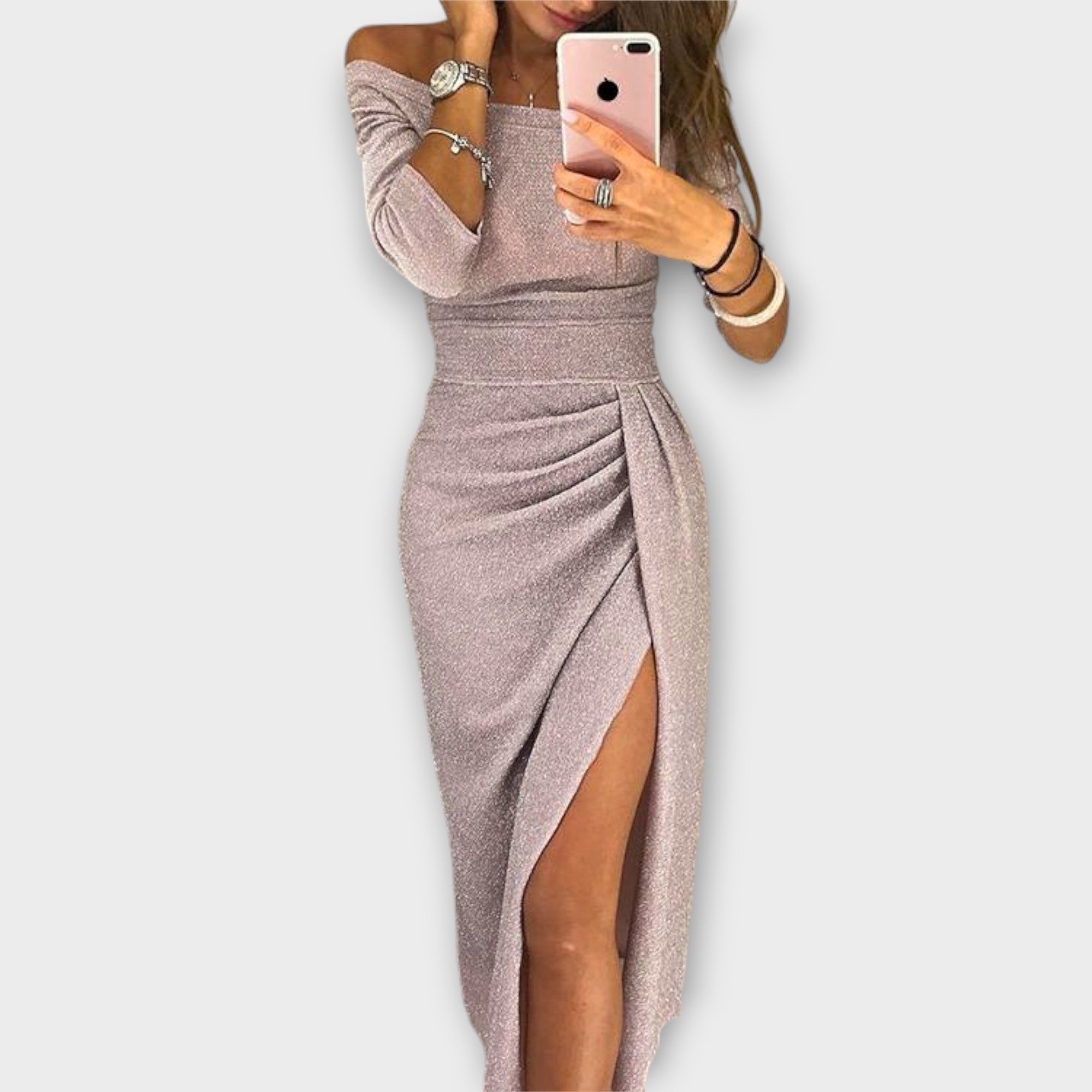 Lena - Elegante vestido off-shoulder