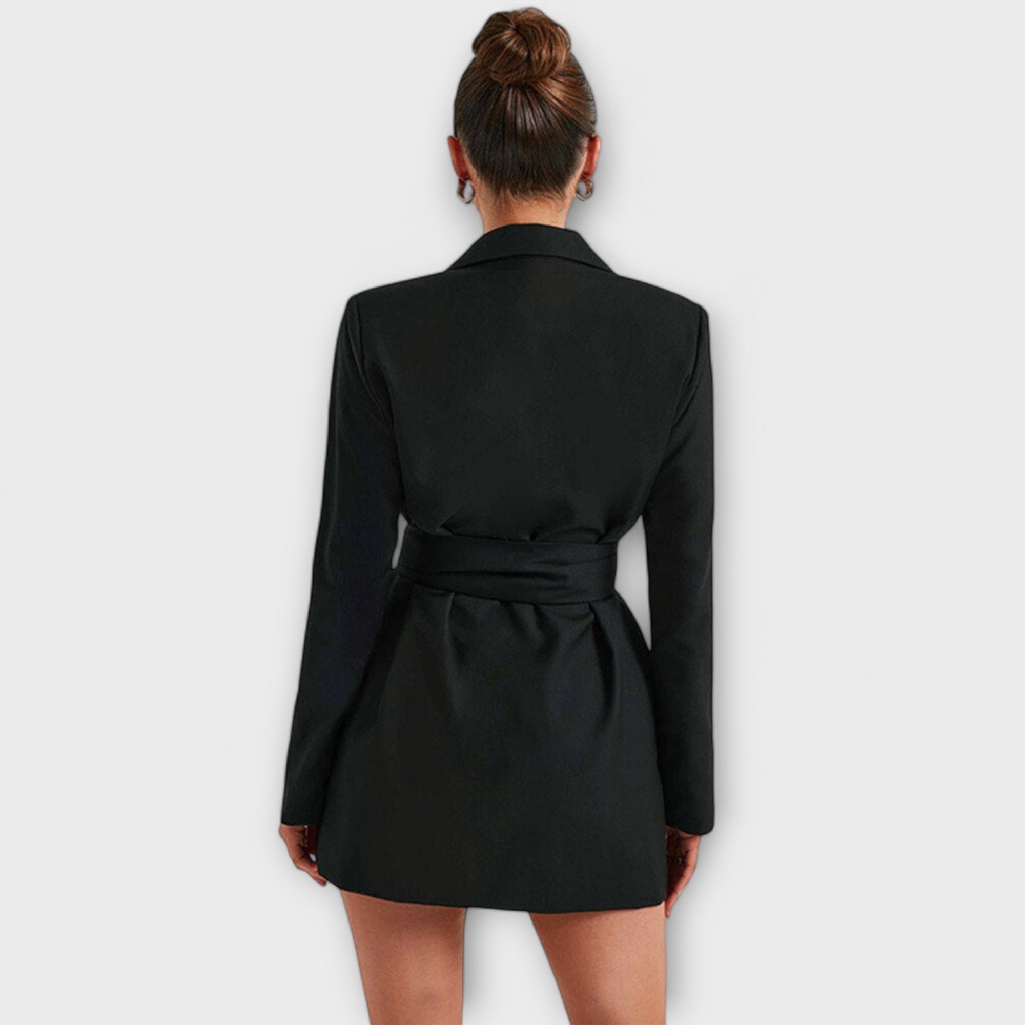 Vestido blazer con escote en V