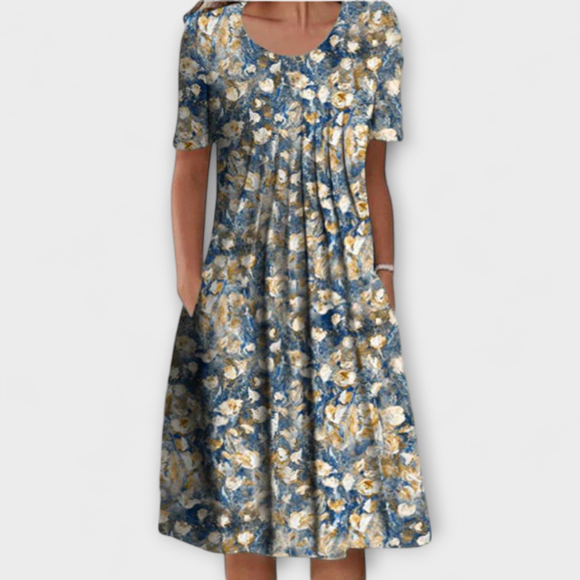 Emelie – Elegante vestido de capas con control de abdomen