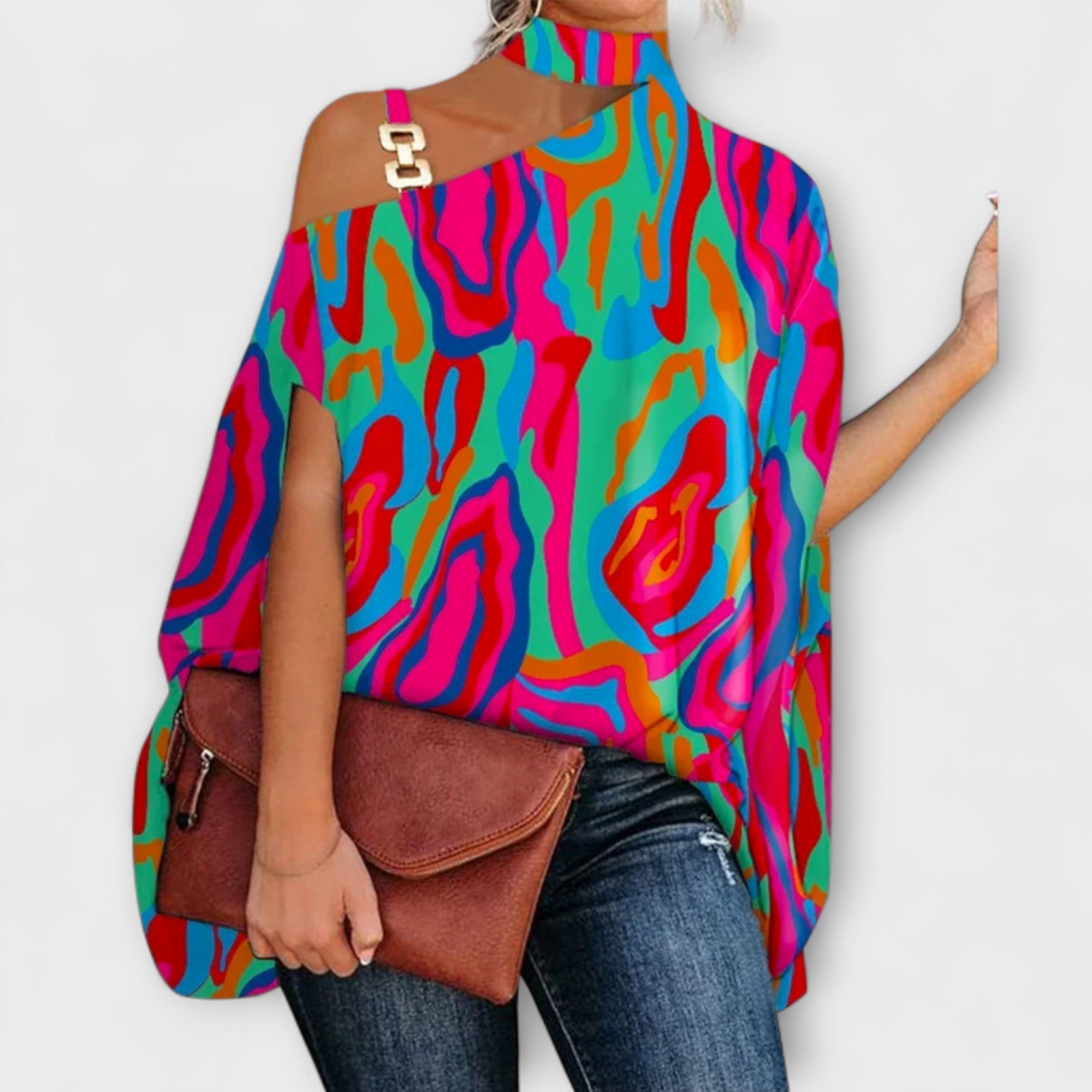 Blusa sin hombros para damas
