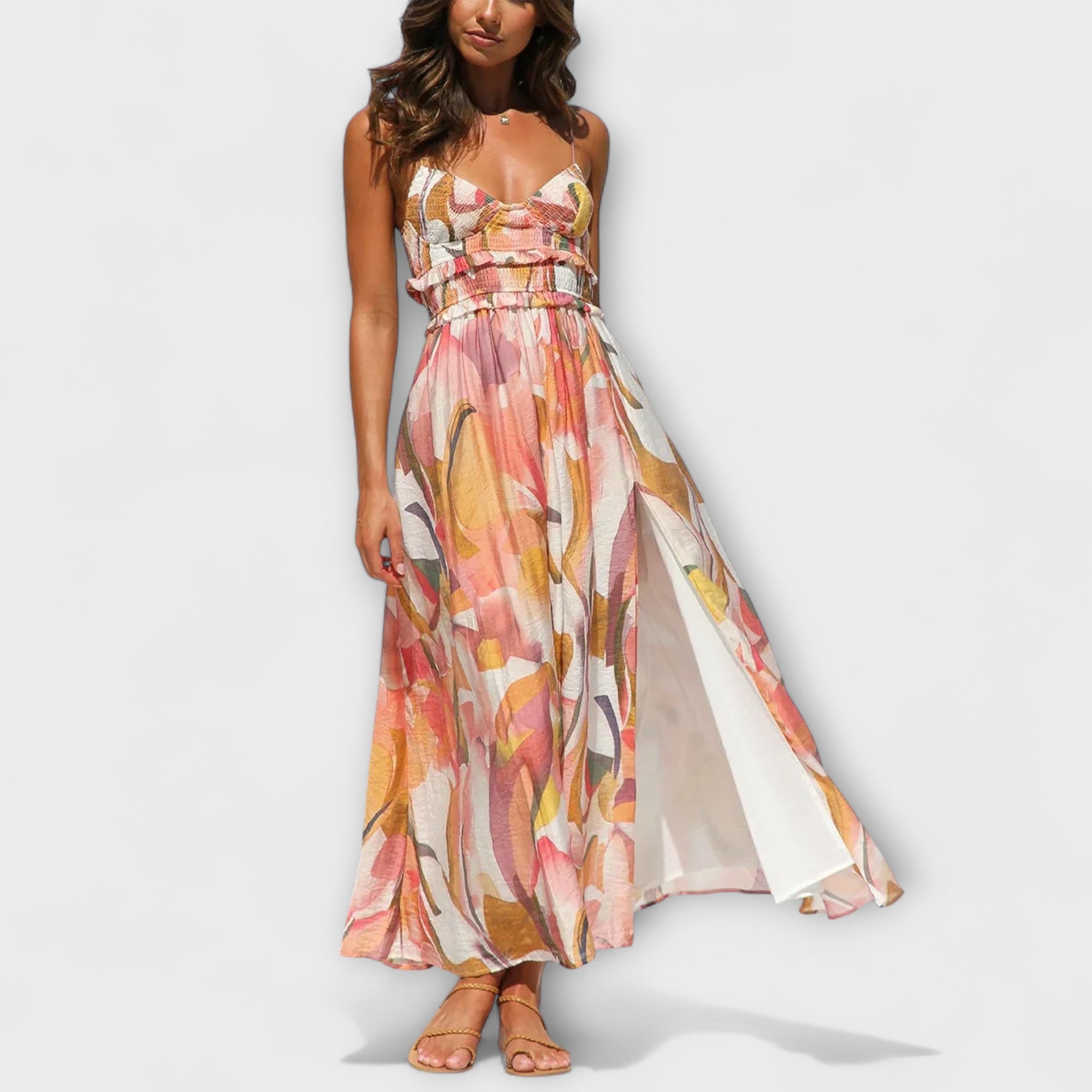Annalise - Vestido Impreso Walk