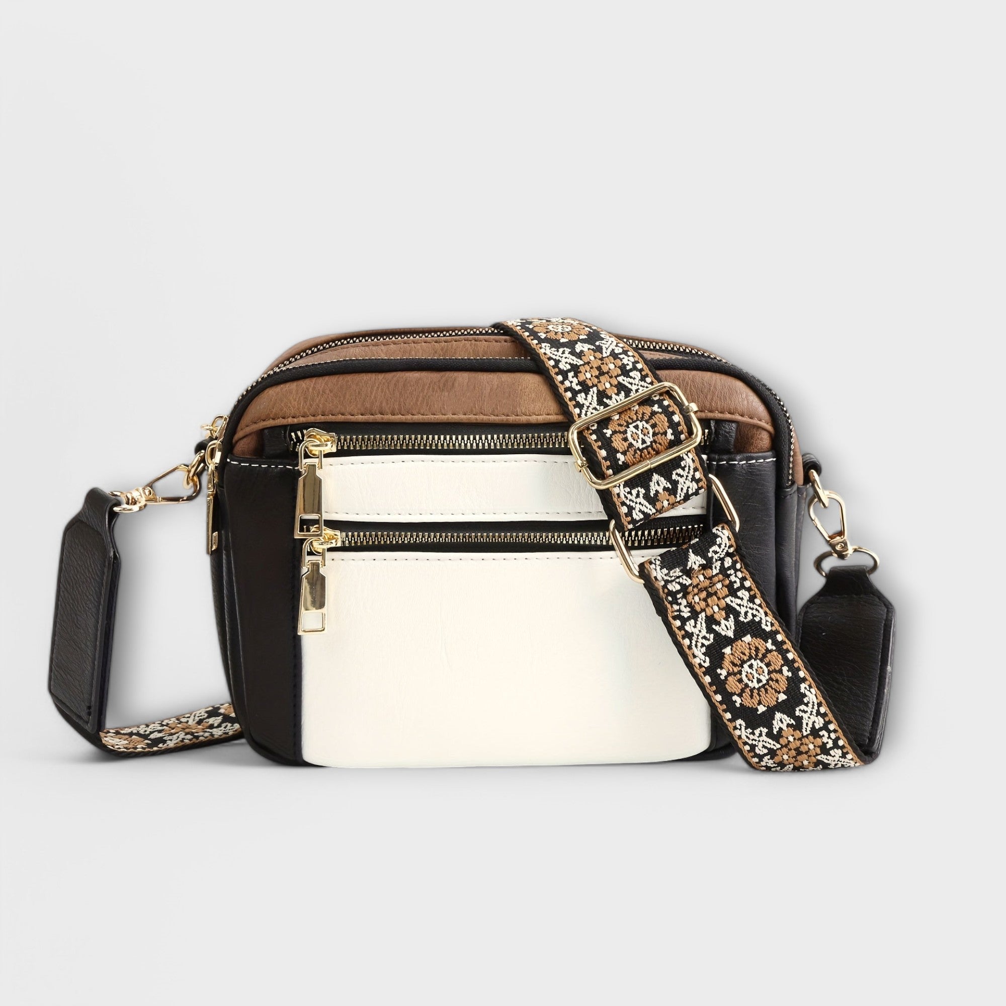 Bolsa cruzada de cuero vegano