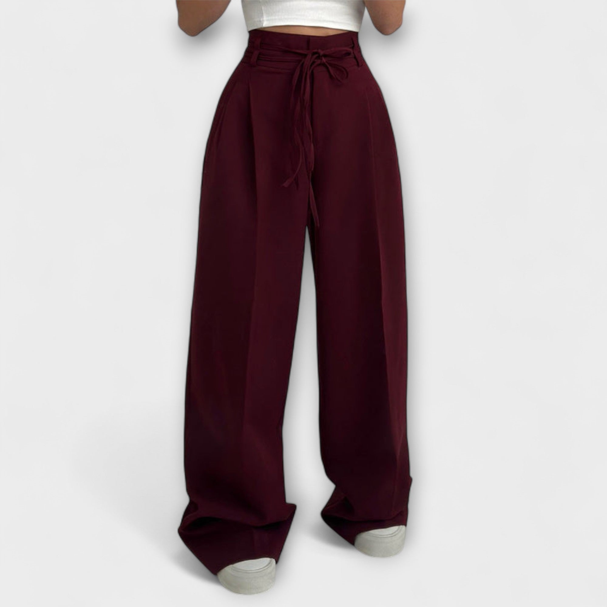 Jill - Pantalones de Ocio Con Cordones