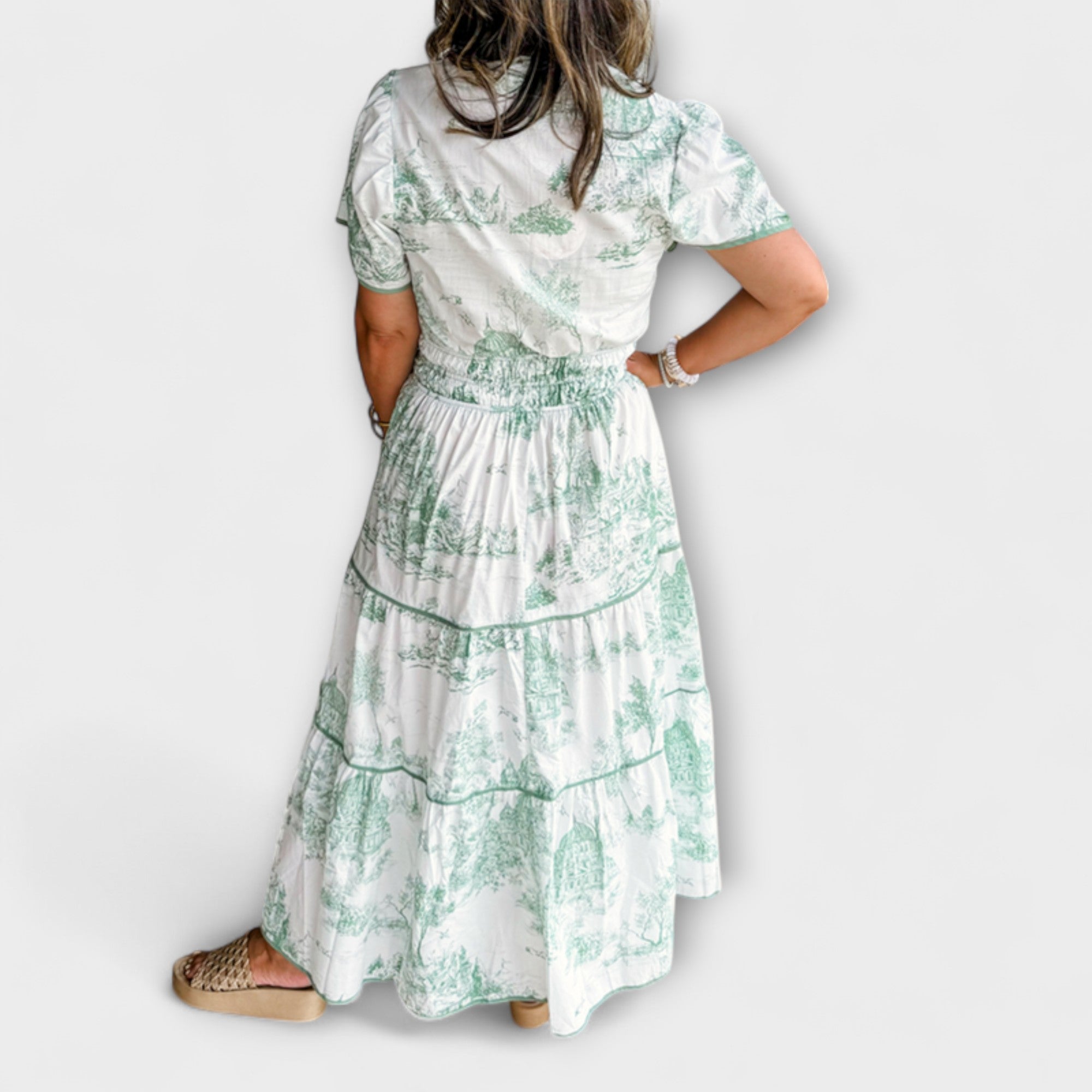Eliza - Vestido Maxi de Toile Atemporal