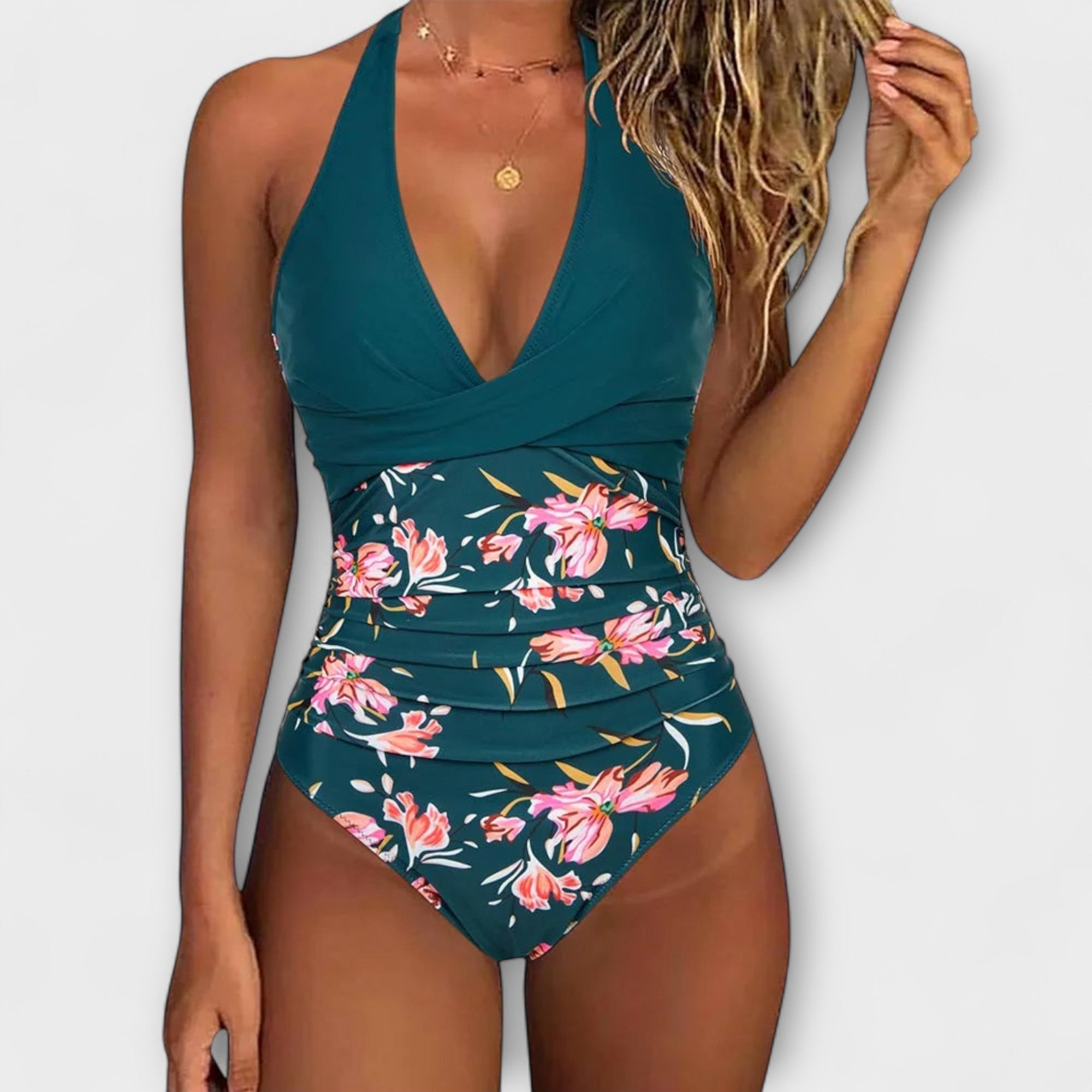 Florencia - Elegante traje de baño para mujeres con escote en V