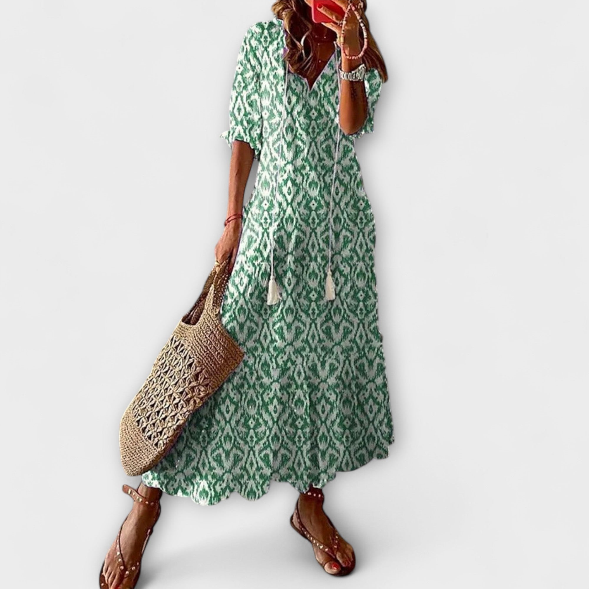 Anna – Vestido Bohemio de Verano para Damas