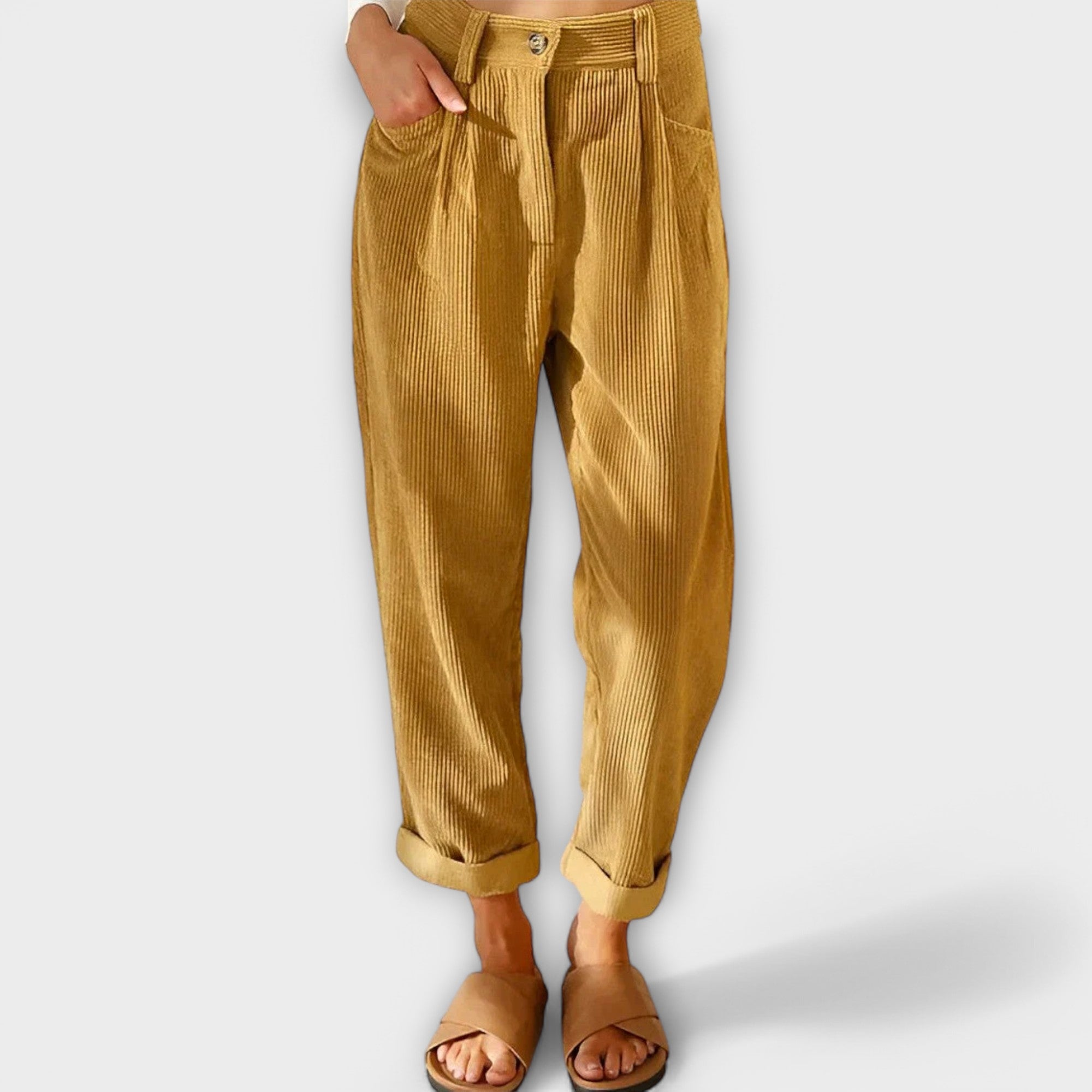 Jana - Pantalones de corduroy modernos