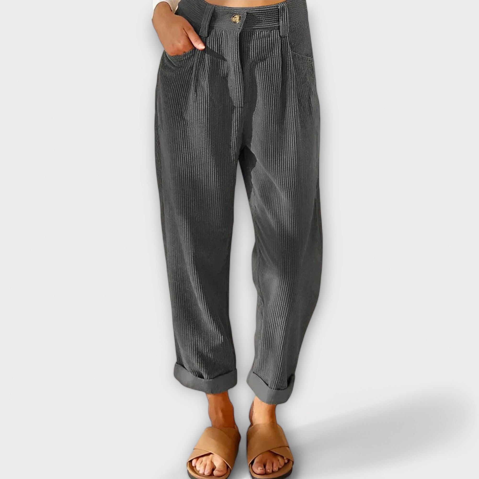 Jana - Pantalones de corduroy modernos