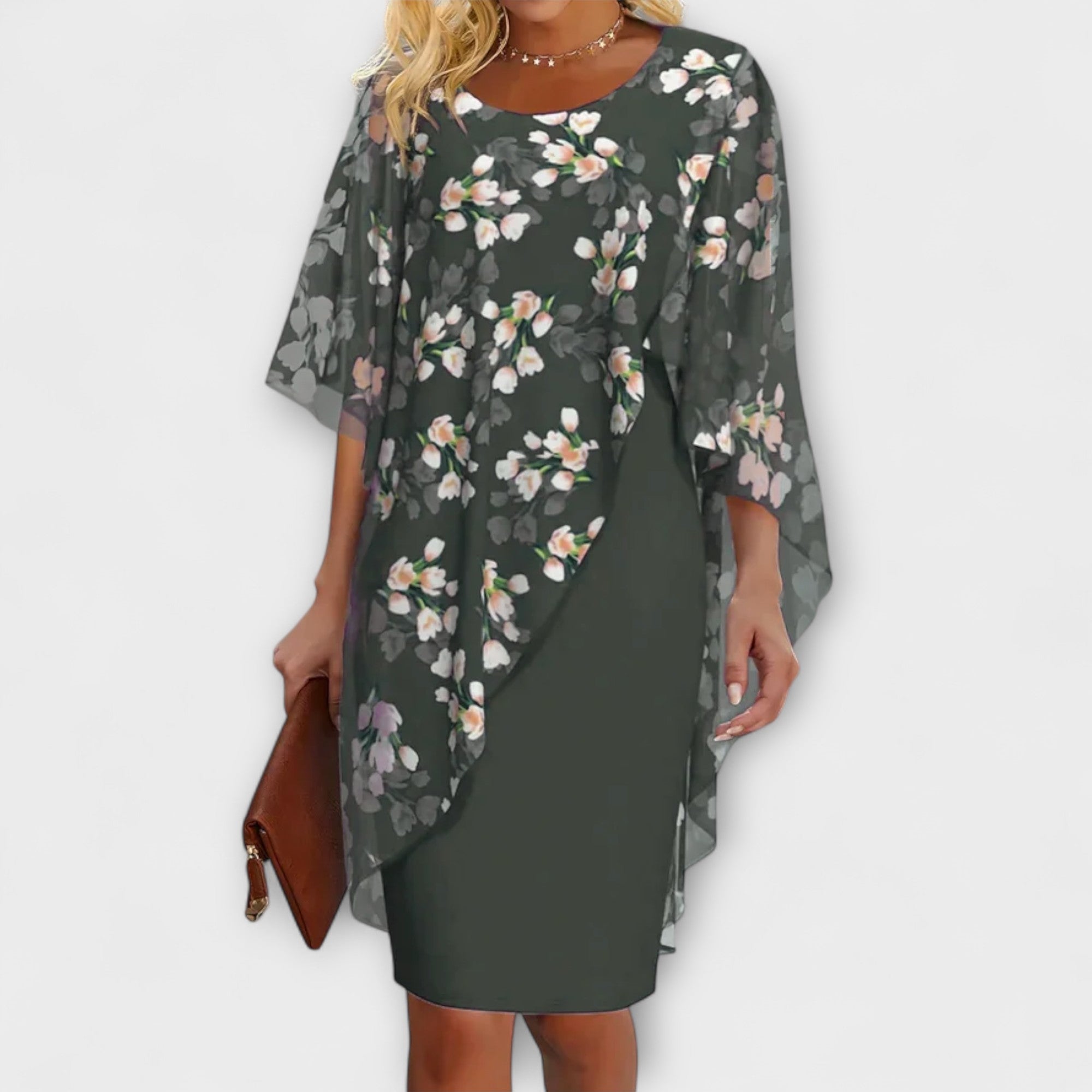 Lyanna - Vestido de Chiffon Floral para Damas