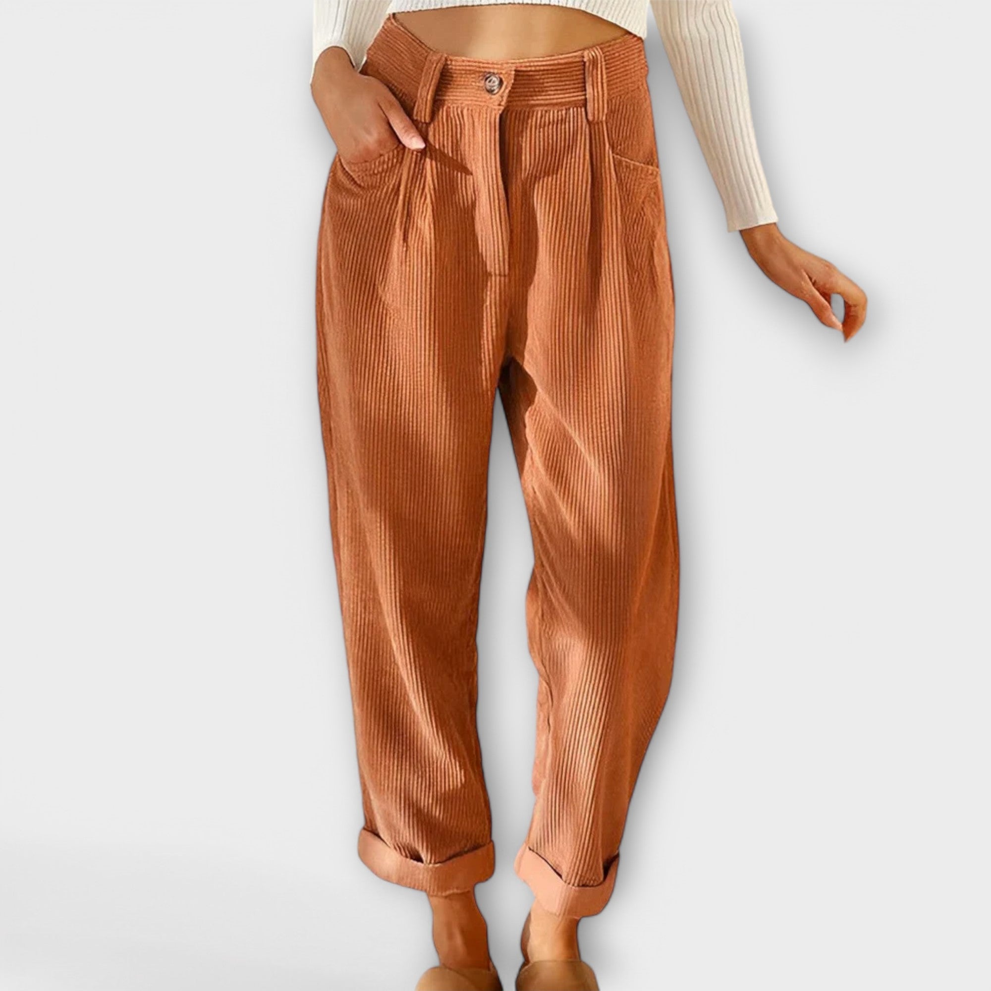 Jana - Pantalones de corduroy modernos