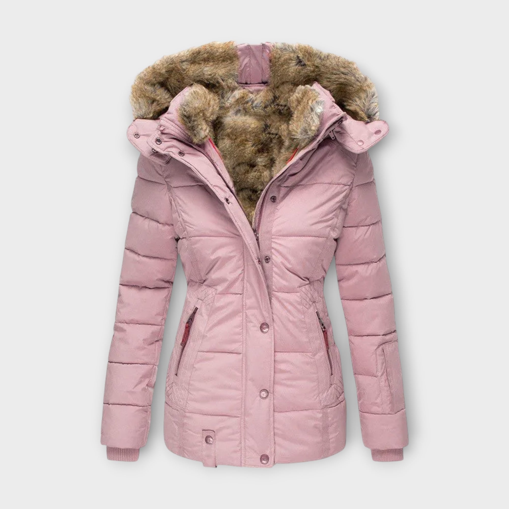 Emine - Chaqueta de Forro de Piel Acogedora