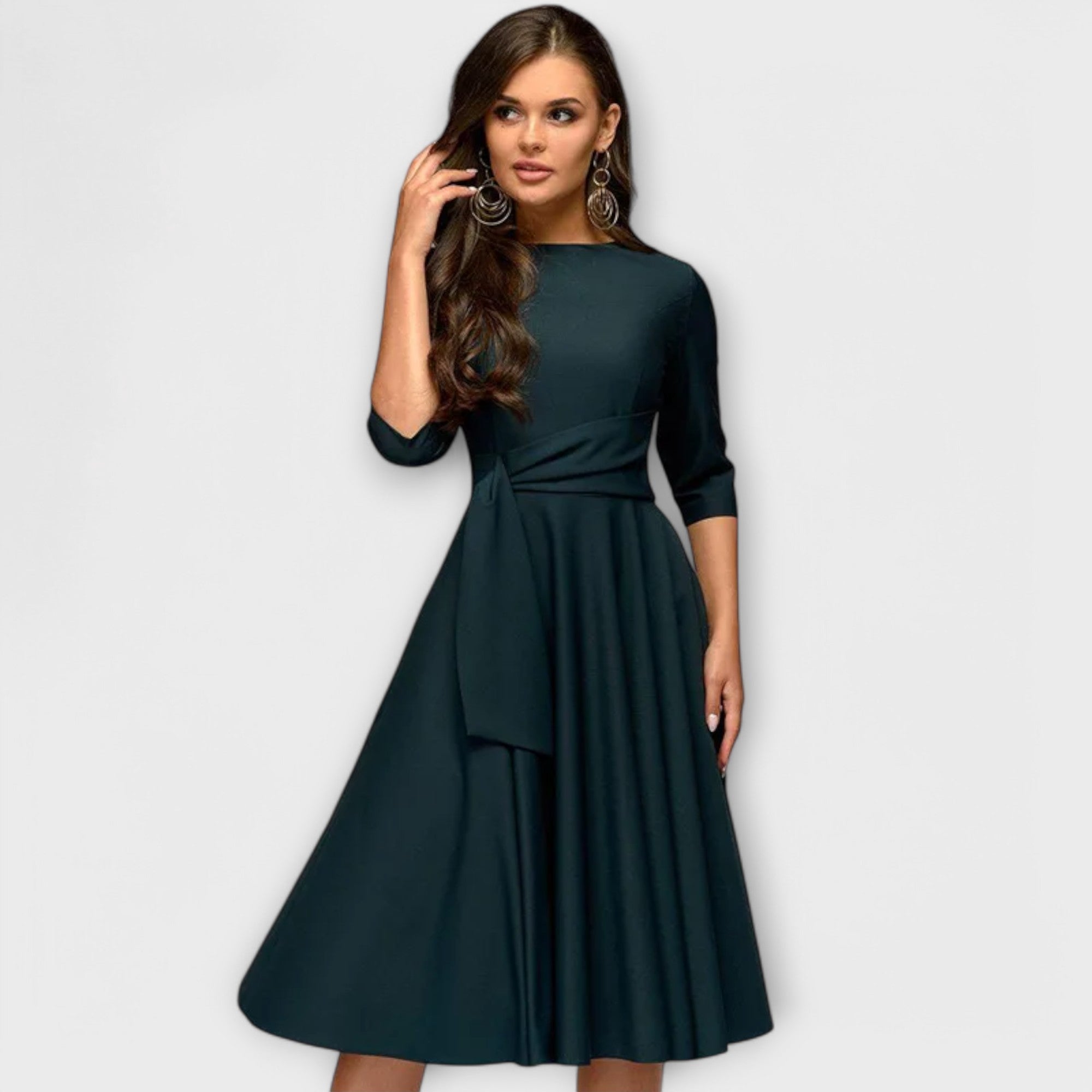 Elegante vestido tipo swing