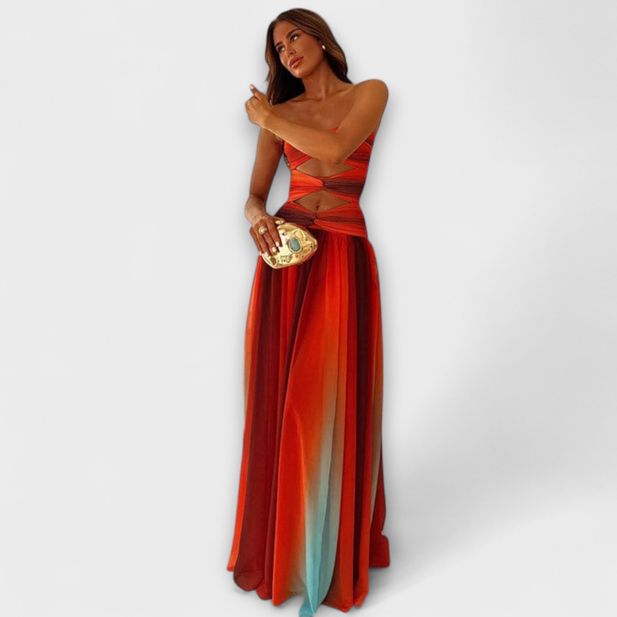 Laney - Vestido Maxi Sin Tirantes