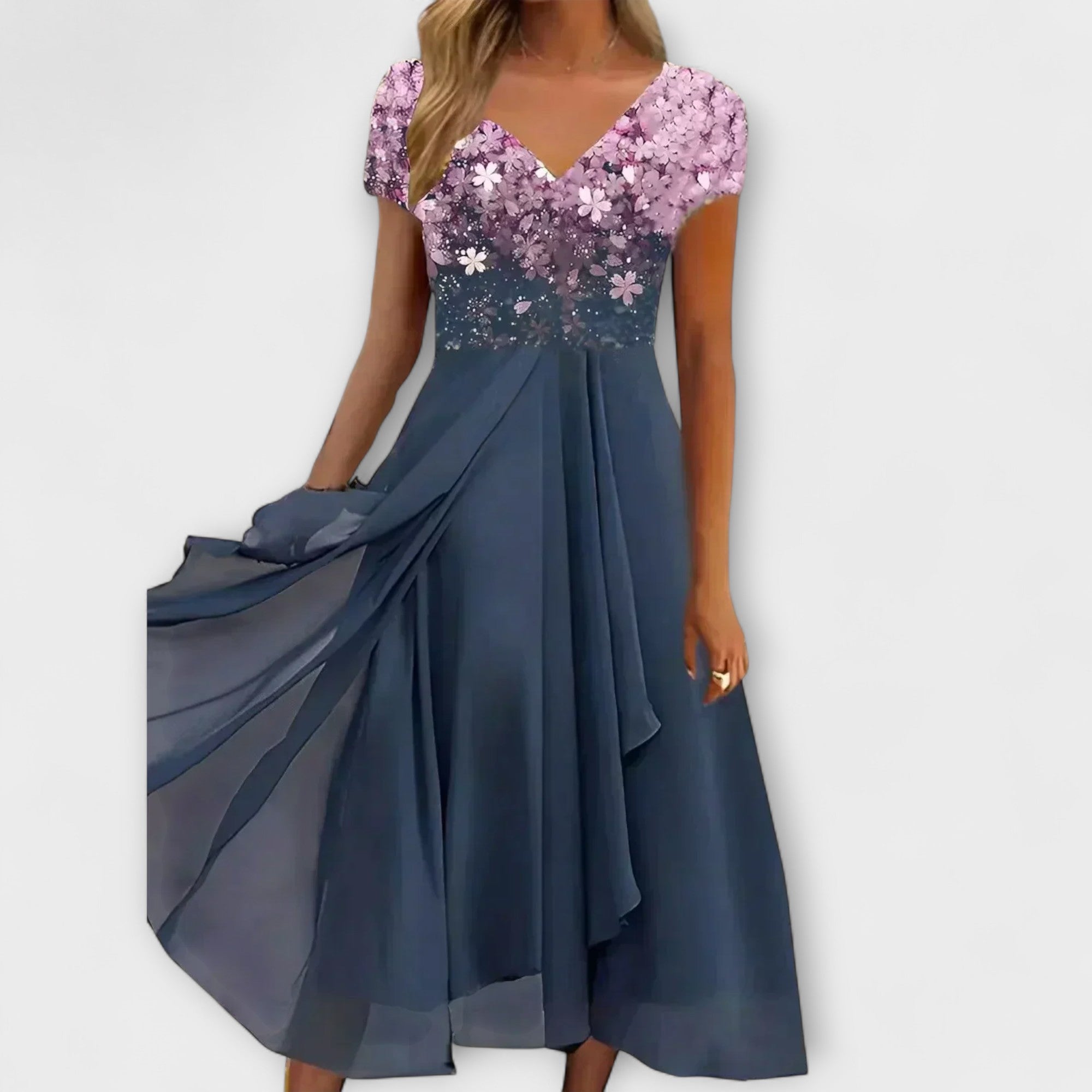 Lara - Vestido de fiesta de chiffon para damas
