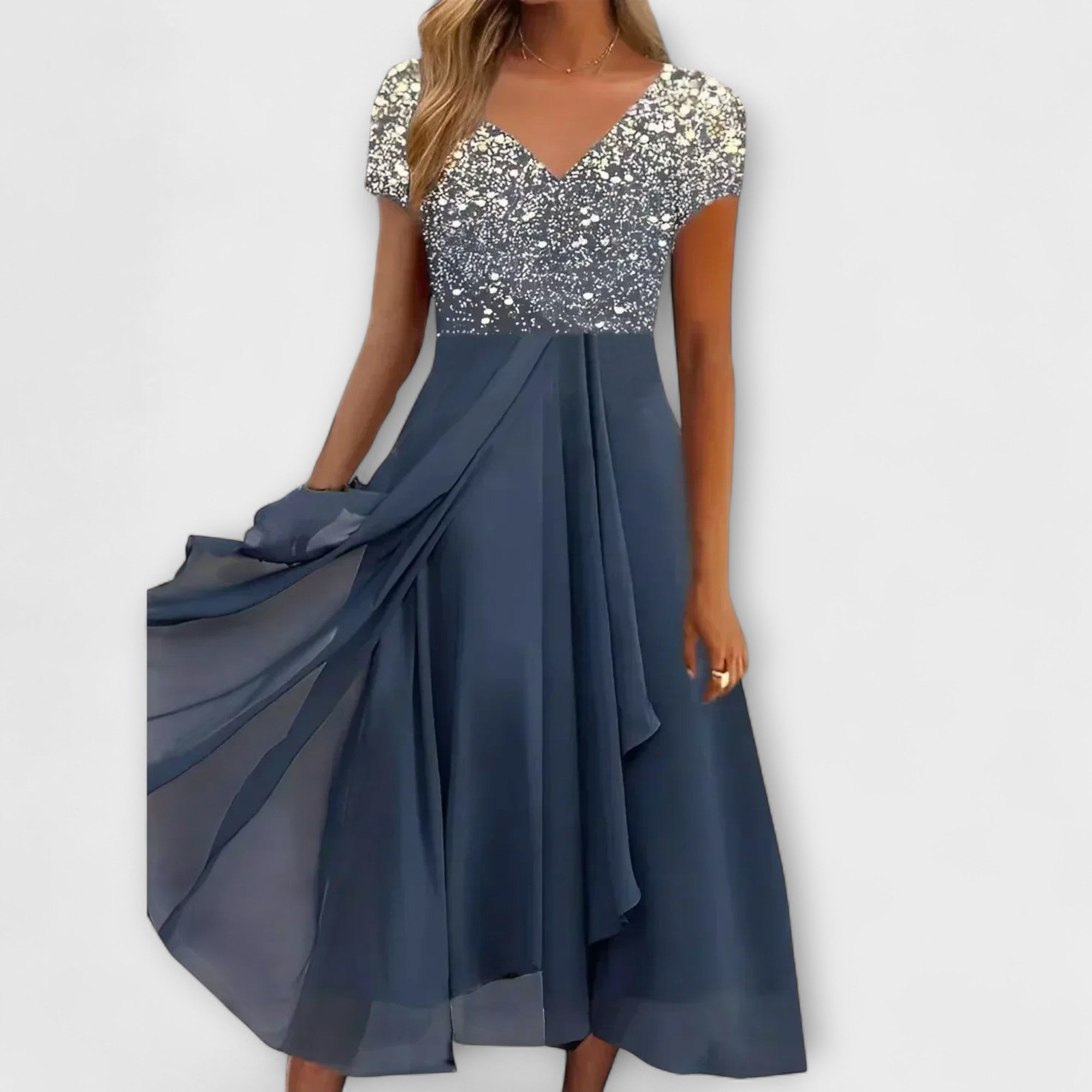 Lara - Vestido de fiesta de chiffon para damas