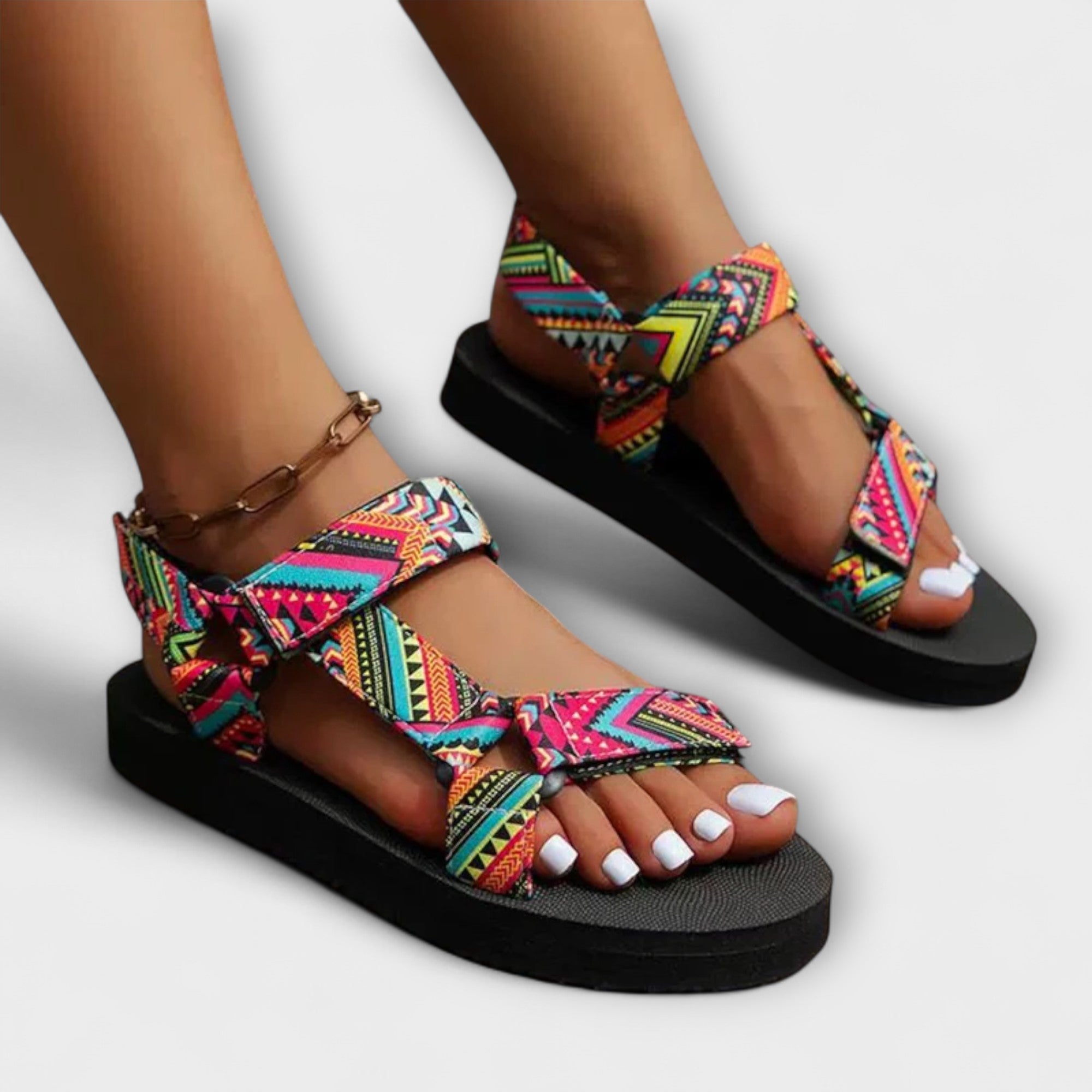 Sandalias Planas de Dama de Cuerda de Cáñamo para el Verano