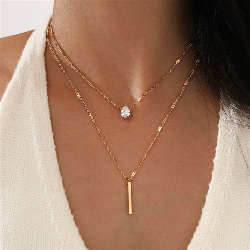 Conjunto de collar vintage con colgante