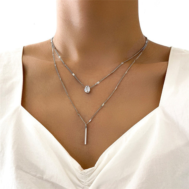 Conjunto de collar vintage con colgante