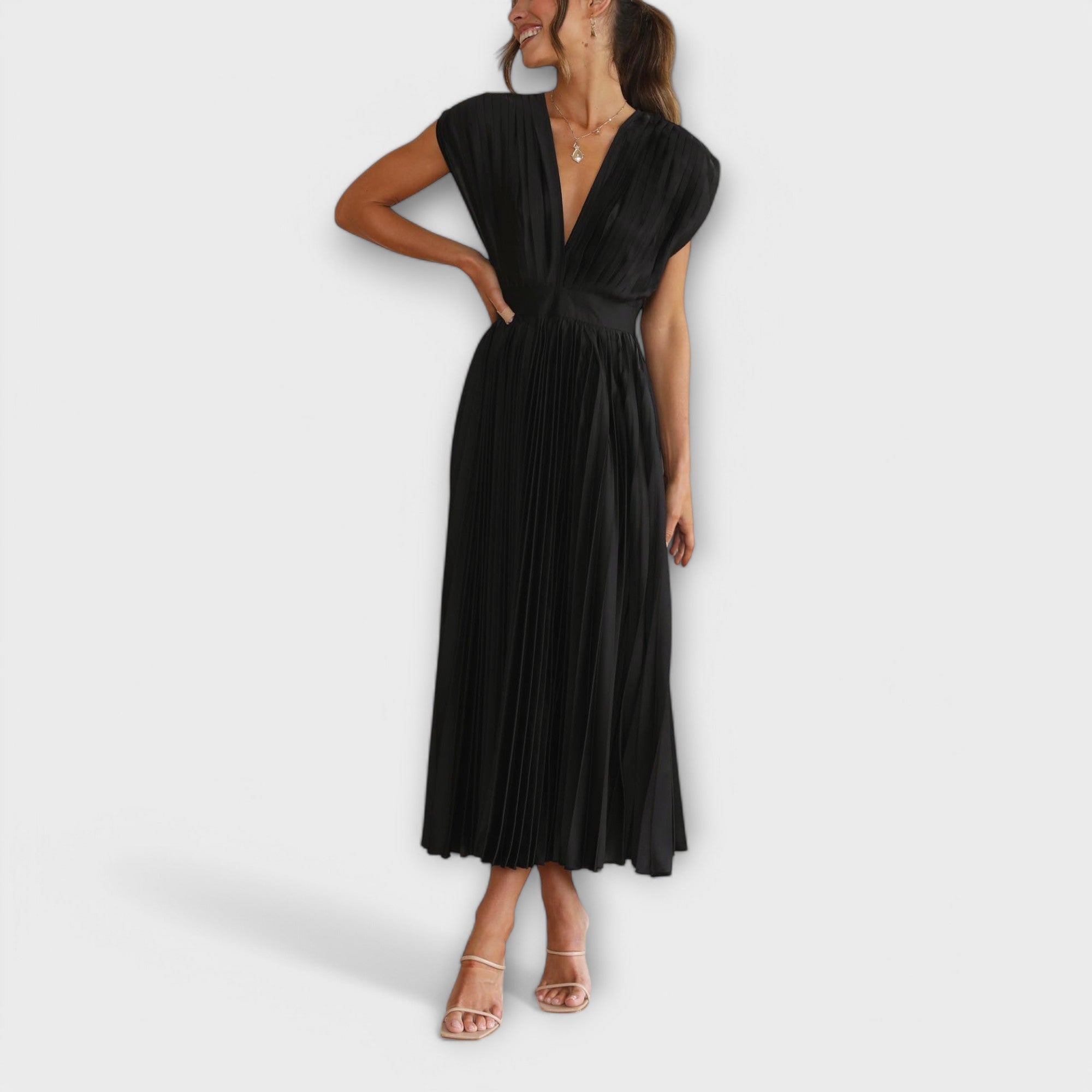 Maria - Vestido plisado elegante