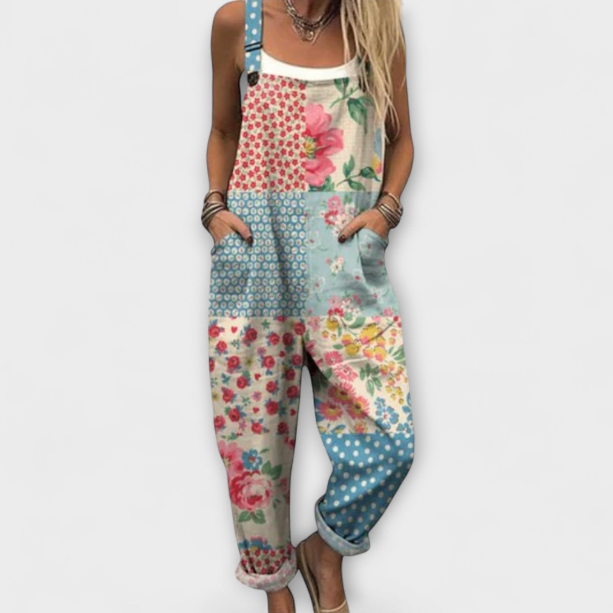 Elara - Overoles Retro de Patchwork